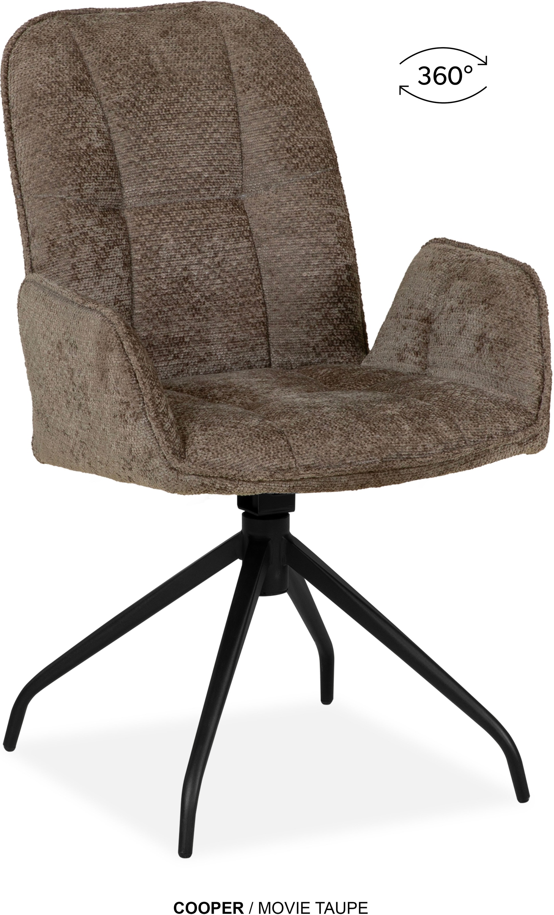 OMG Design Esszimmerstuhl "Cooper" (Set) 2 Stk. Stoff Drehstuhl mit auto-re günstig online kaufen