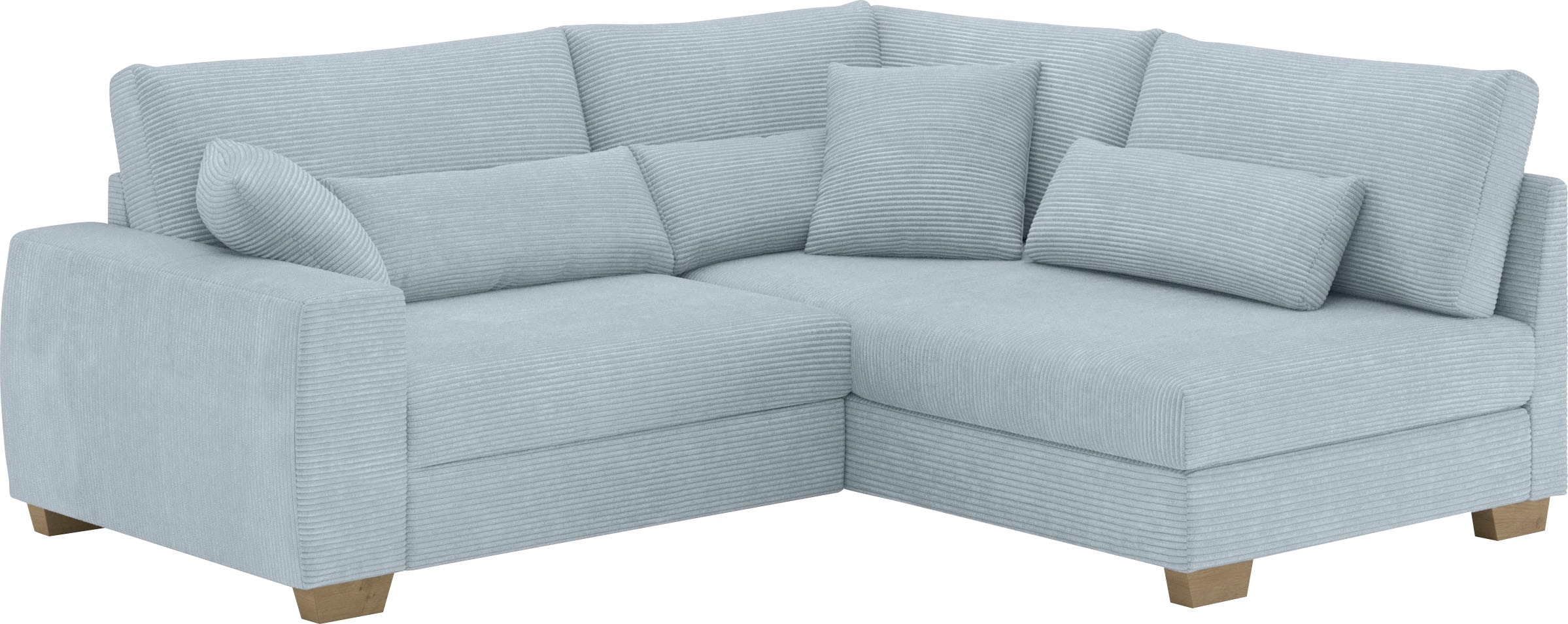 Mr. Couch Ecksofa »Helena L-Form«, Mit Federkern, wahlweise mit Bettfunktion und Taschenfederkern