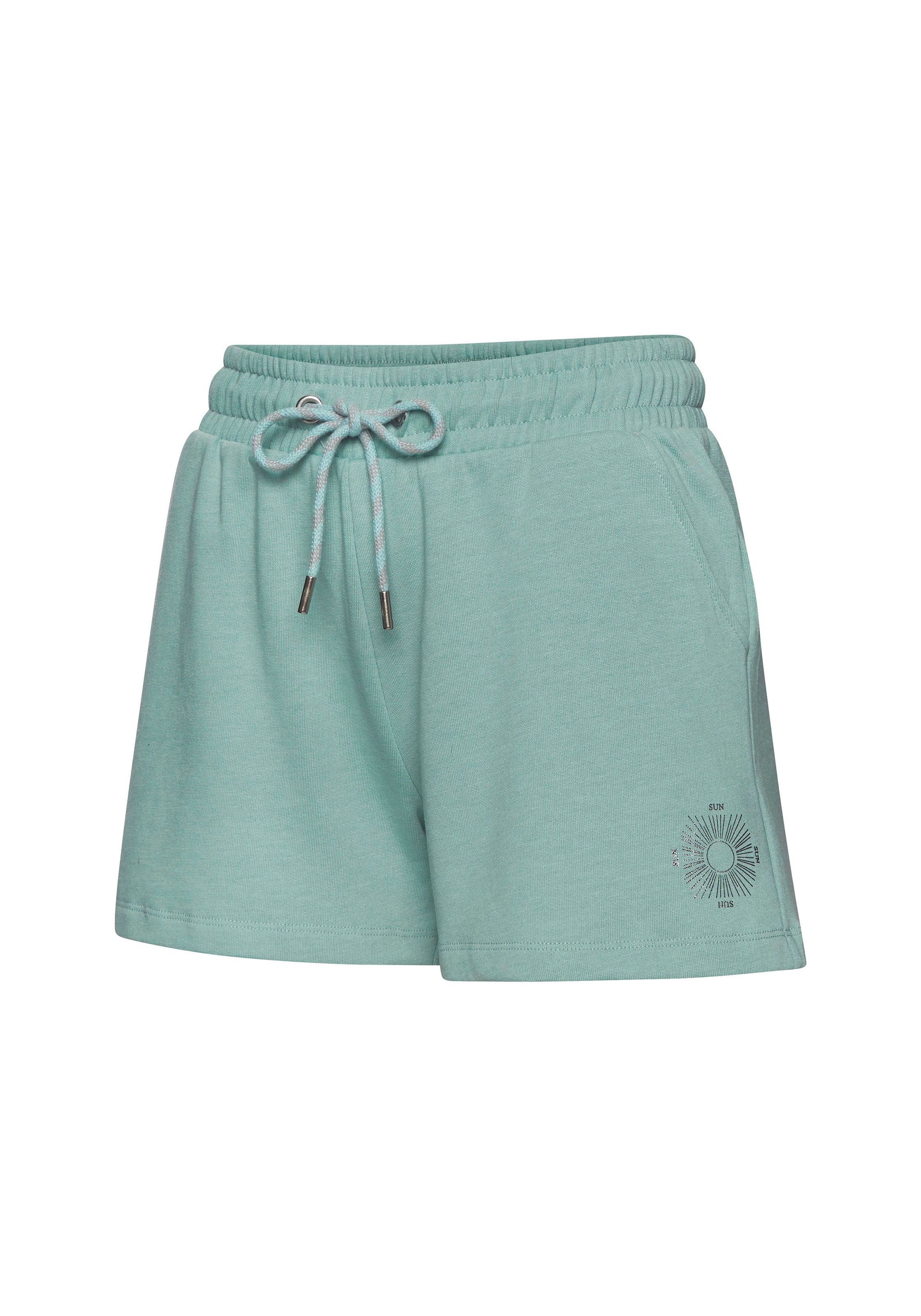 Buffalo Sweatshorts, Loungeshorts mit seitlichen Taschen und kleinem Print, Loungewear