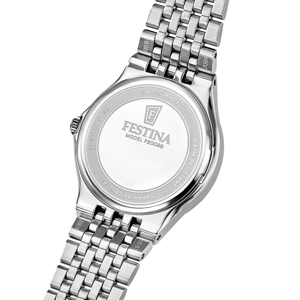 Festina Quarzuhr »Grace« Armbanduhr, Damenuhr, Swiss Made, Edelstahlarmband, analog