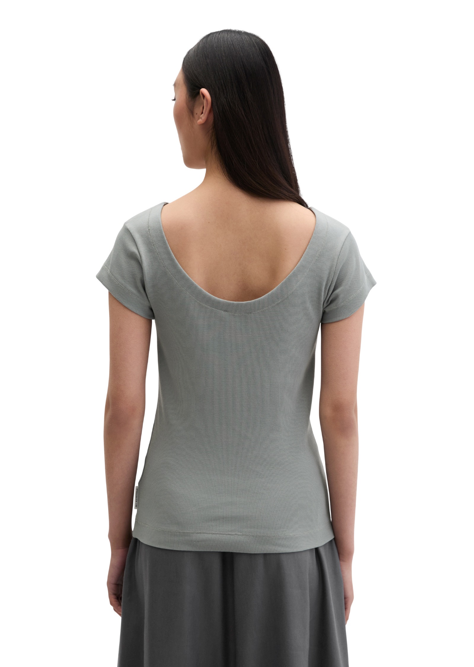 Marc O'Polo T-Shirt »aus elastischem Rippjersey«