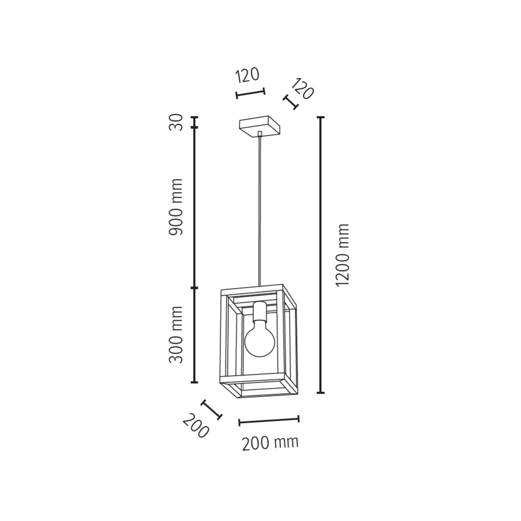 SPOT Light Pendelleuchte »KAGO«, 1 flammig-flammig