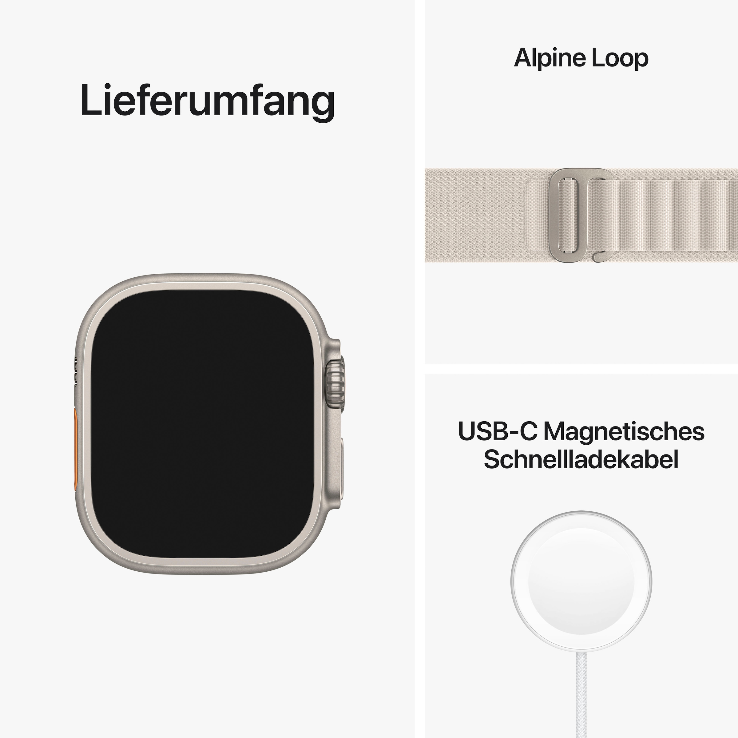 Apple Watch »Watch Ultra Cellular BAUR Alpine 49mm extreme Medium«, (Gemacht GPS Anforderungen) + | für