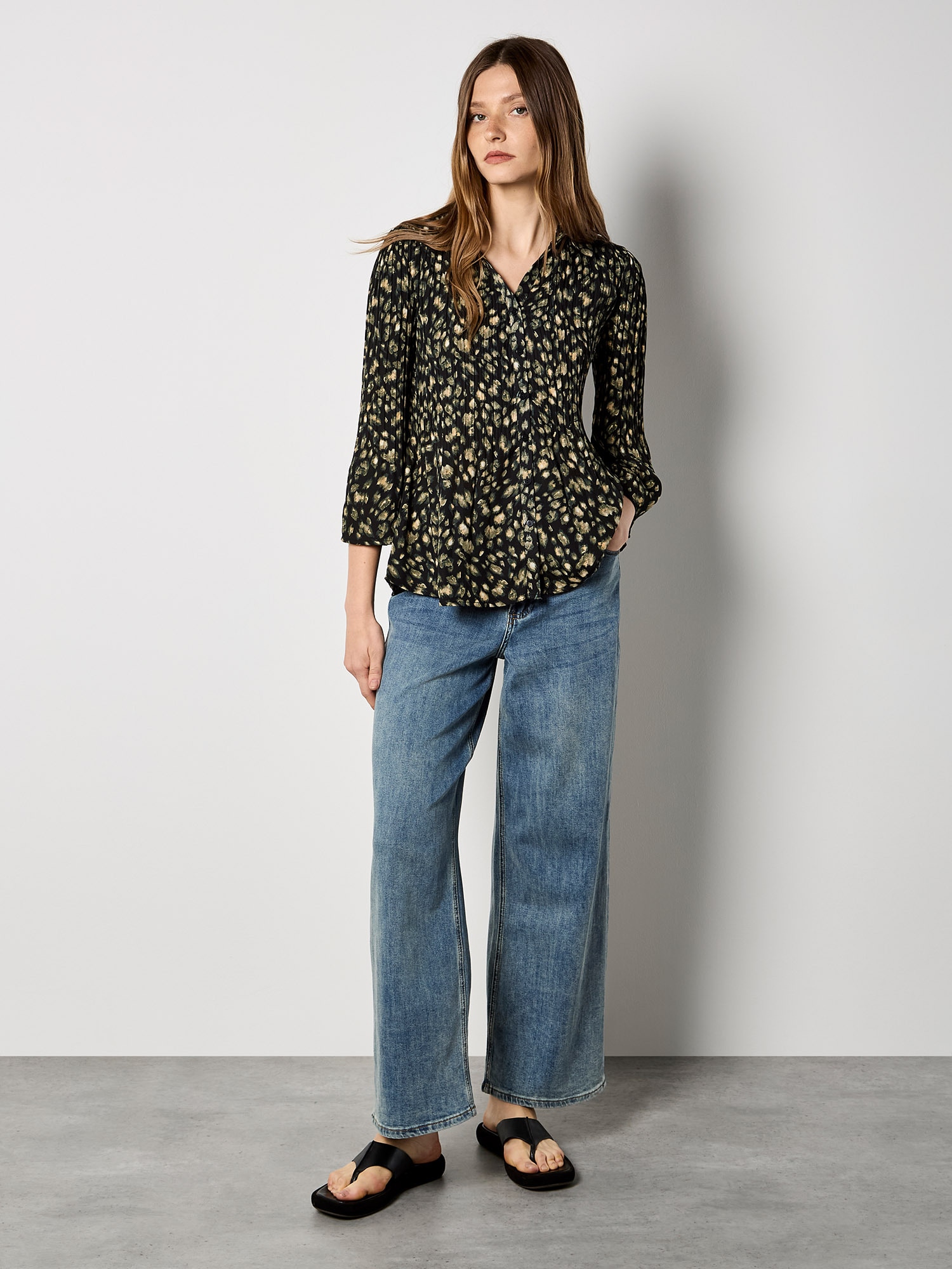 Apricot Chiffonbluse »Bluse« Plissee