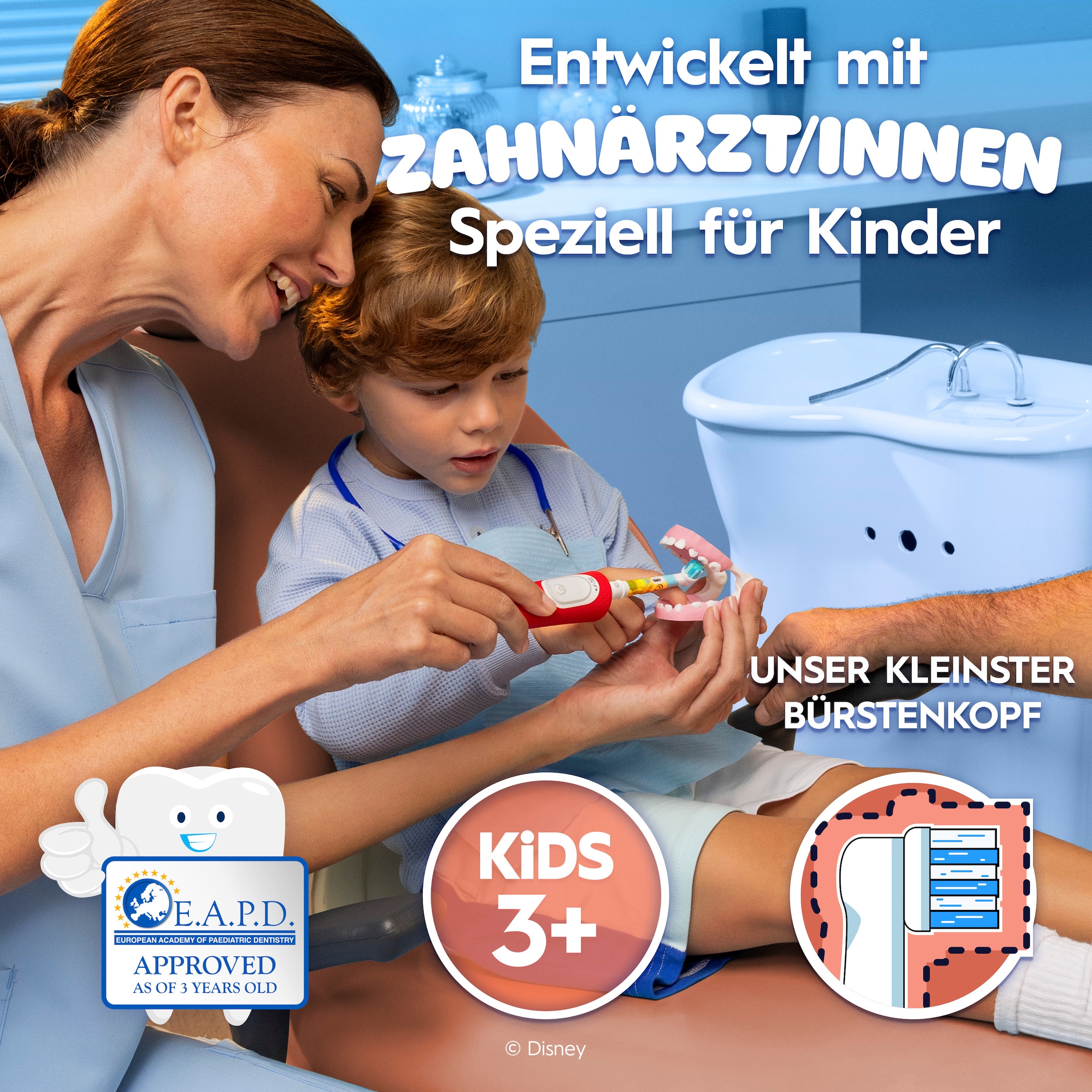 Oral-B Aufsteckbürsten »Pro Kids 3+ König der Löwen« Extra weiche Borsten, ab 3 Jahren