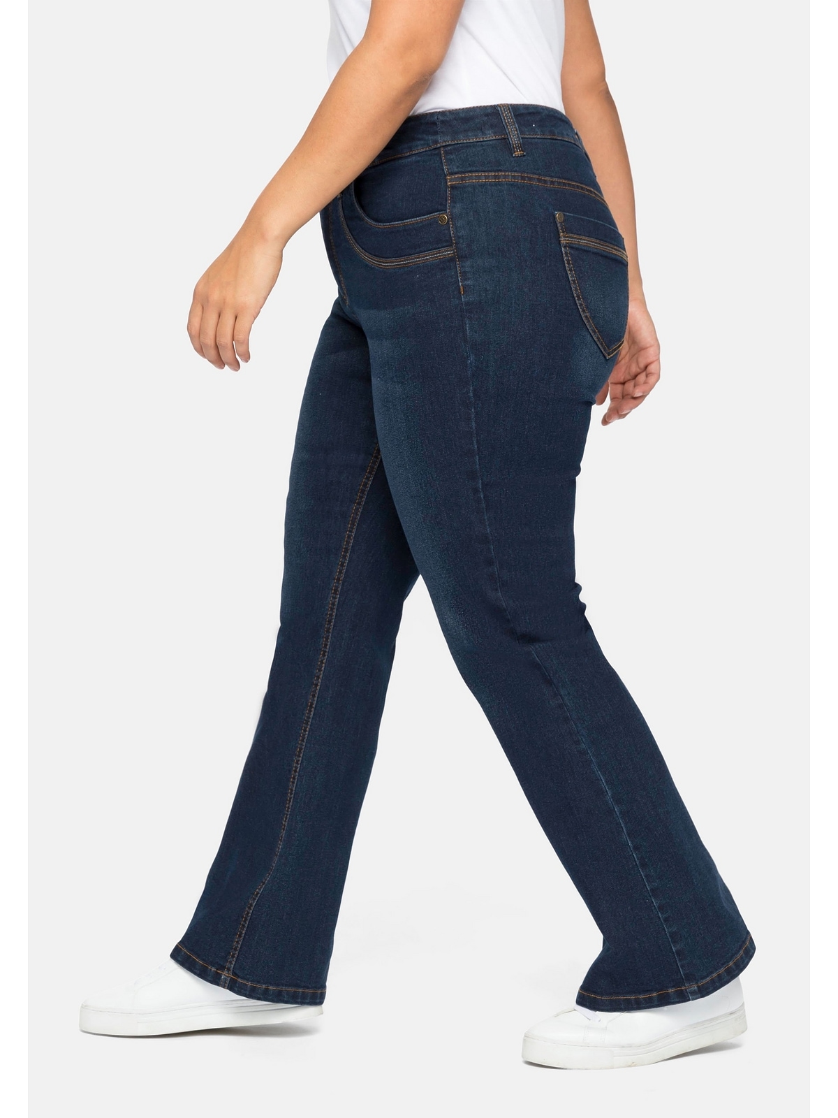 Sheego Bootcut-Jeans »Große Größen«, mit verstellbarem Bund