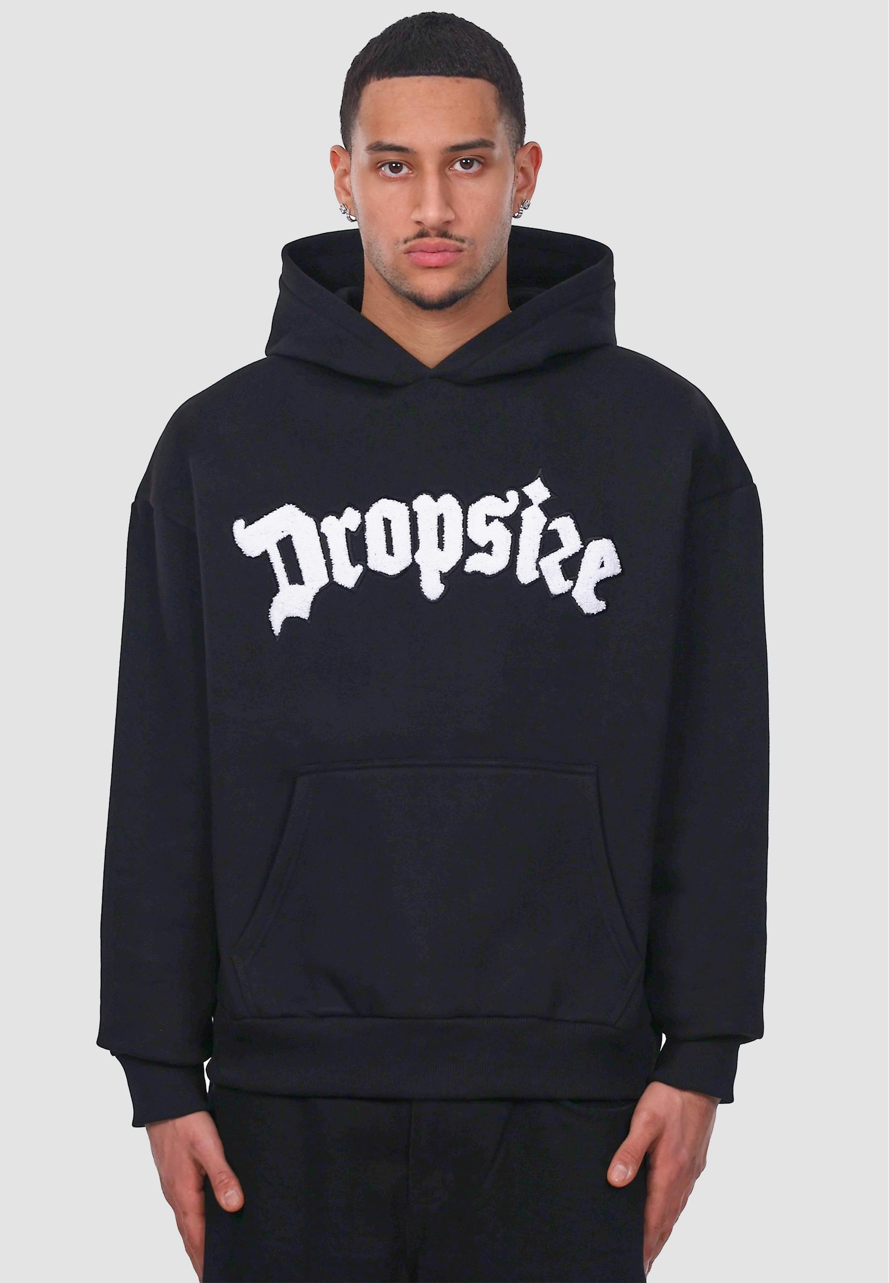Dropsize Kapuzensweatshirt »Dropsize HEAVY OVERSIZE FROTTEE EMBO V2 HOODIE«, (1 tlg.)