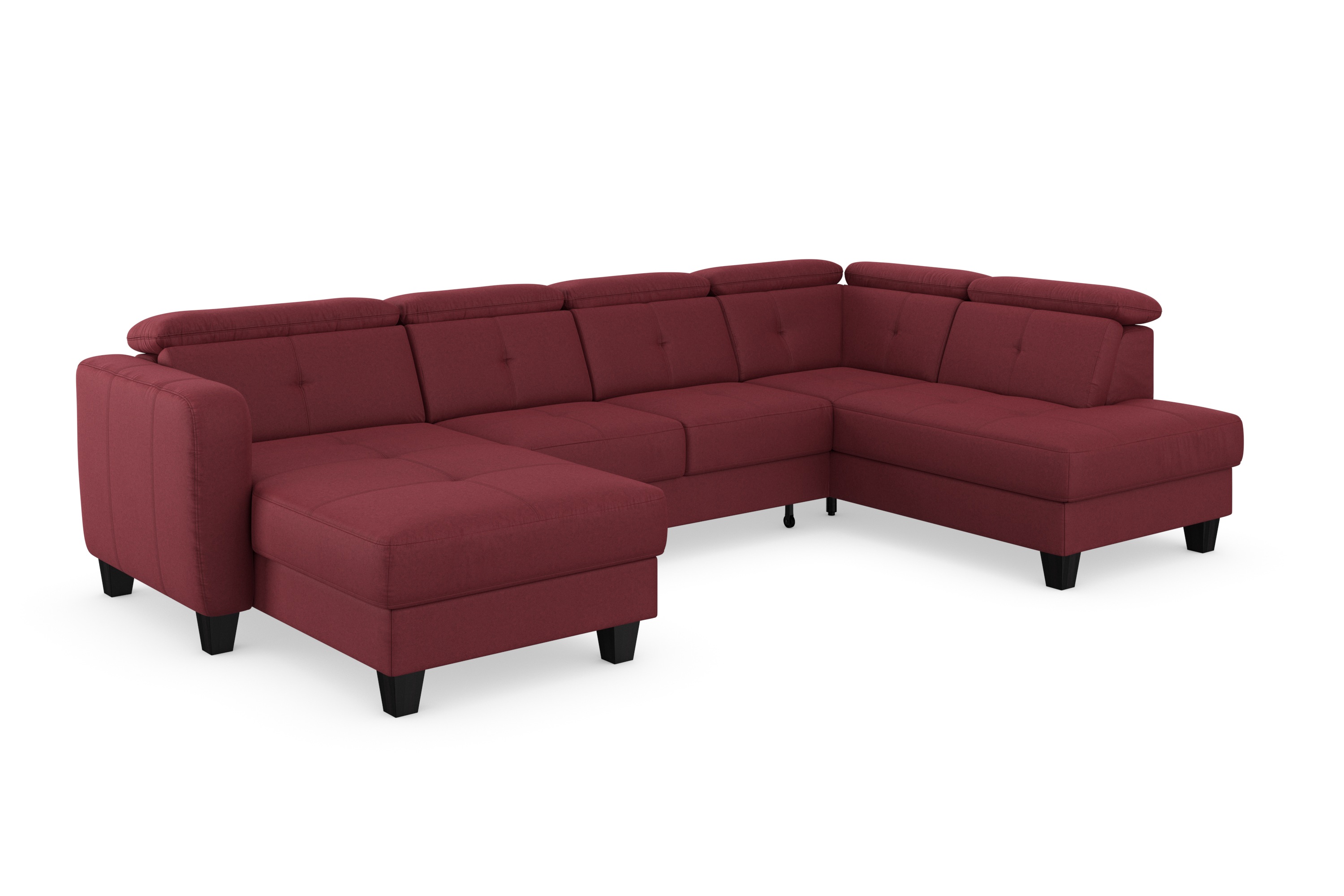 Thumbnail - sit&more Wohnlandschaft "Belluci U-Form" Kopfteilverstellung und Federkern, wahlweise mit Bettfunktion