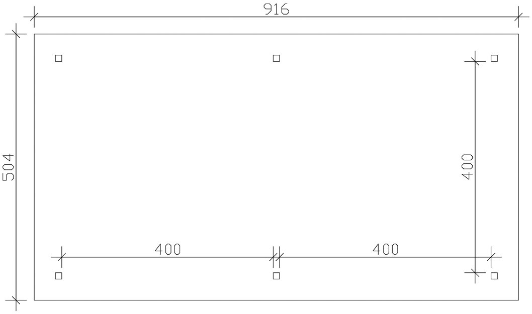 Skanholz Pavillon »Orleans 3«, 4-Eck, BxT: 504x916 cm