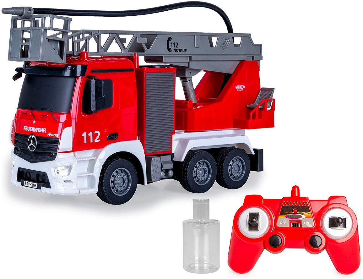 Jamara RC-LKW »Feuerwehr Drehleiter Mercedes -Benz Antos 2,4GHz« mit Spritzfunktion; LED-Licht; Maßstab 1:26