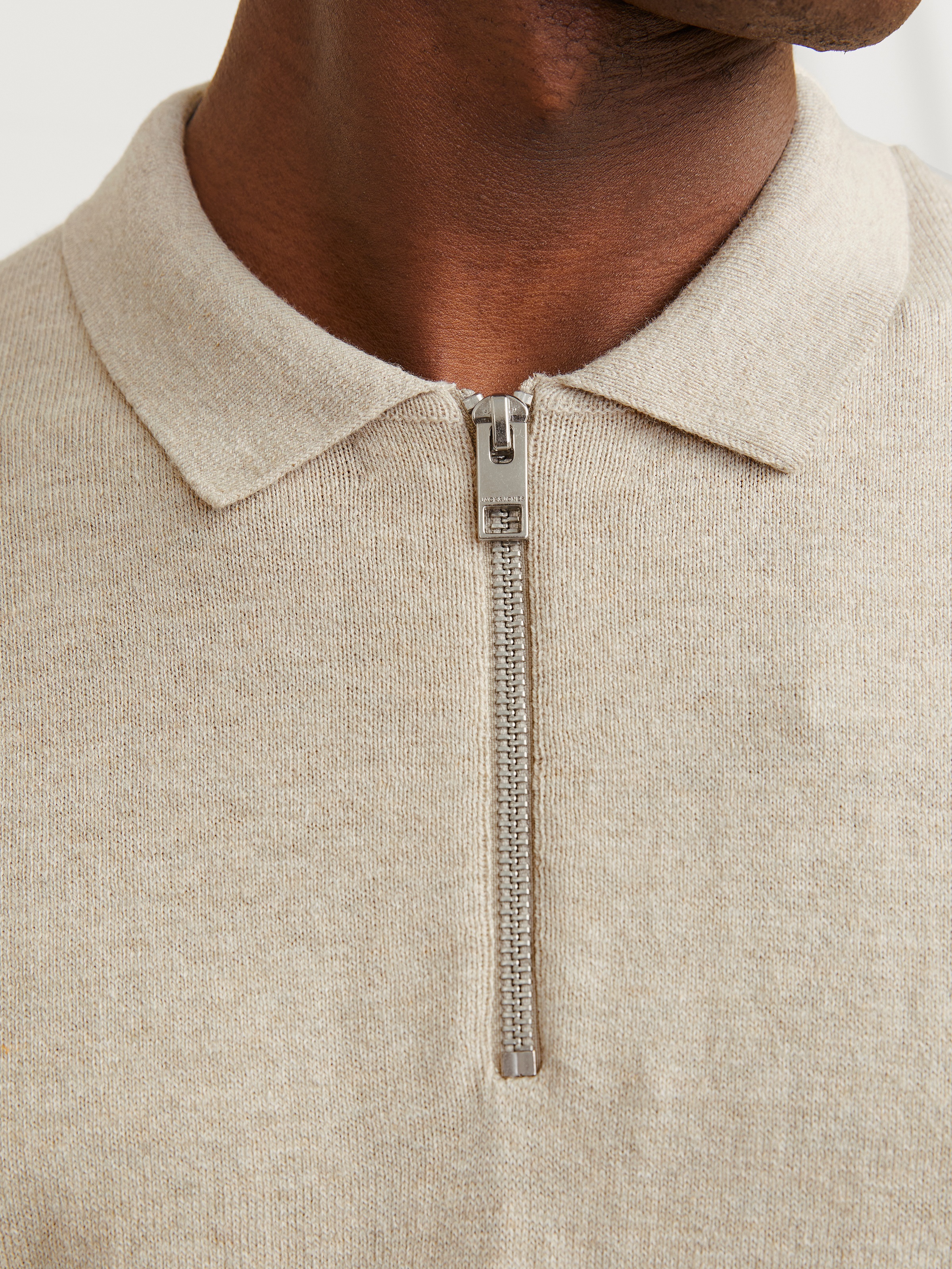 Jack & Jones Polokragenpullover "JJEEMIL KNIT POLO HALF ZIP LS NOOS", mit P günstig online kaufen