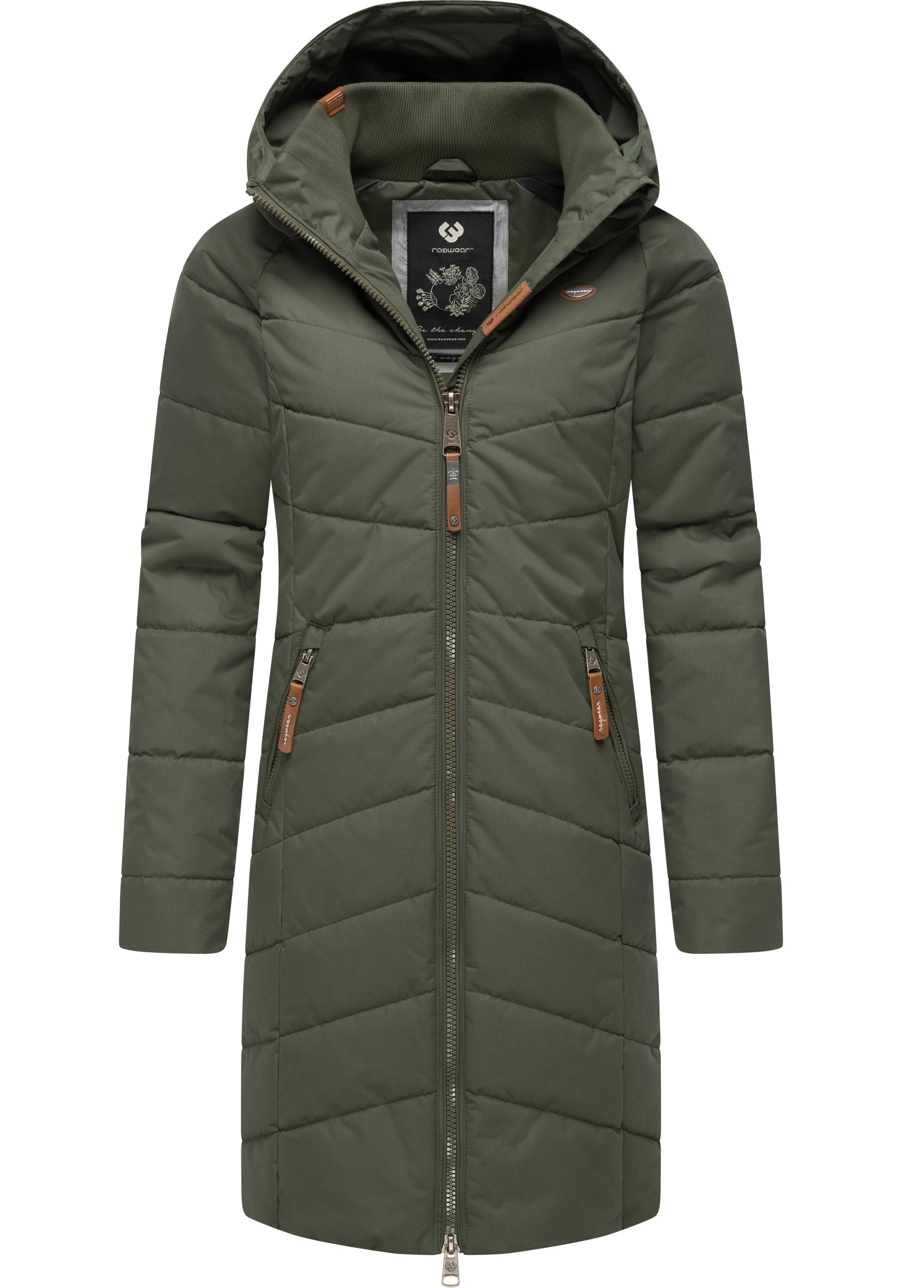 Ragwear Steppmantel »Dizzie Coat«, stylischer, gesteppter Winterparka mit gefütterter Kapuze