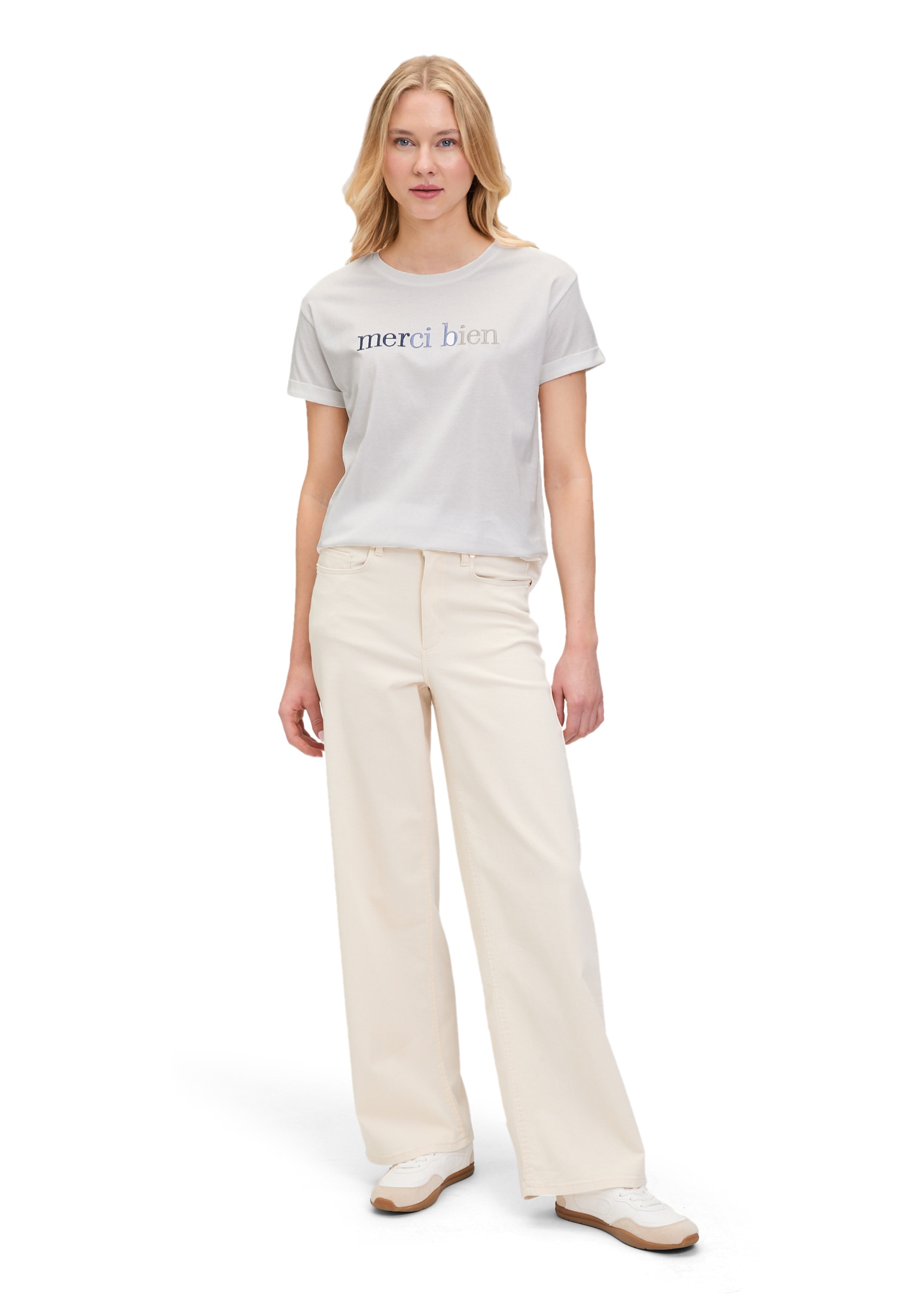 Betty&Co Kurzarmshirt »Betty & Co Casual-Shirt mit Stickerei«, (1 tlg.)