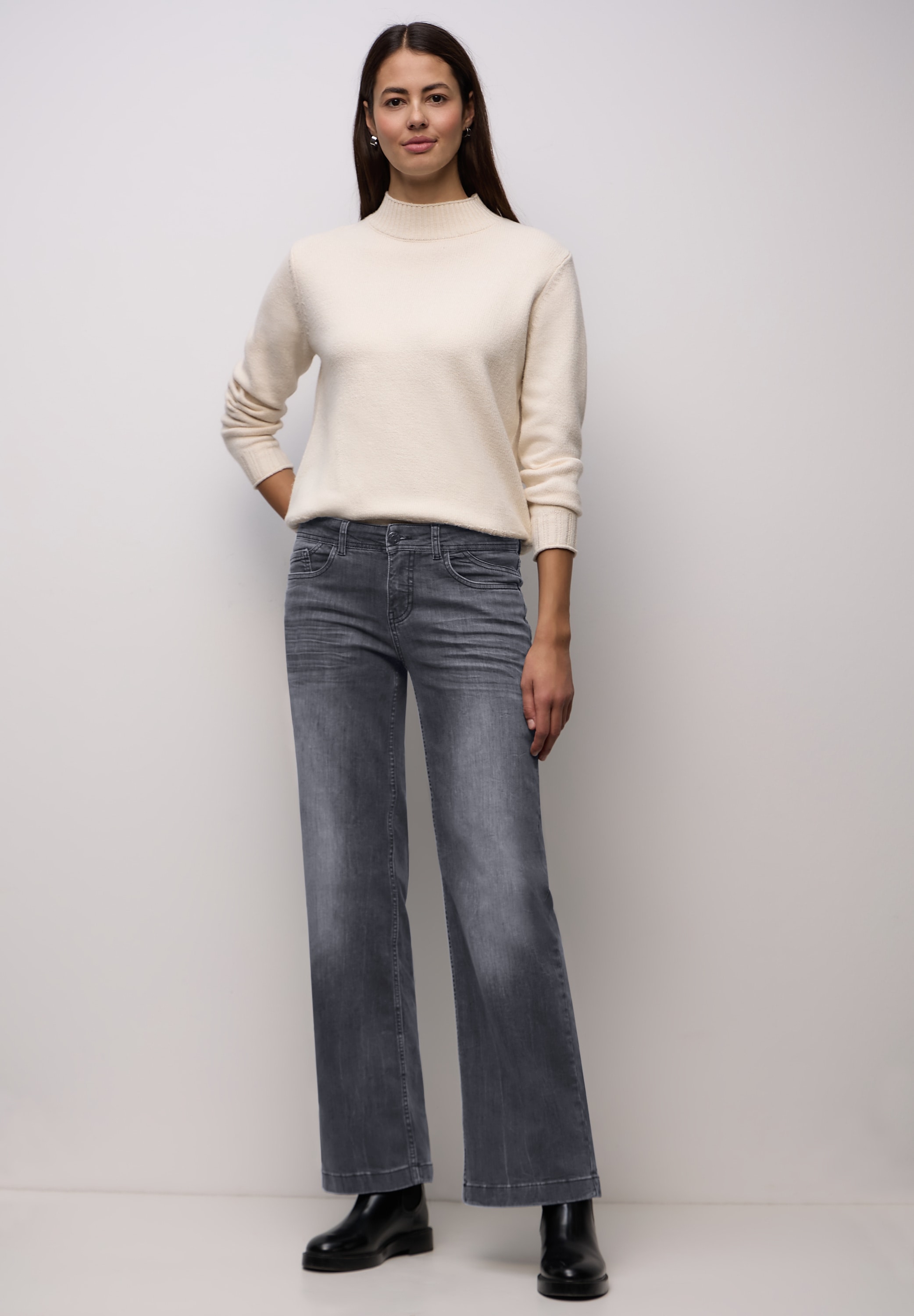STREET ONE Loose-fit-Jeans aus Baumwolle mit Stretchanteil