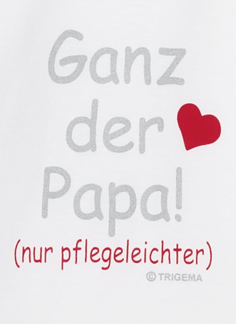 Trigema T-Shirt »TRIGEMA T-Shirt Papas Liebling«, (1 tlg.)