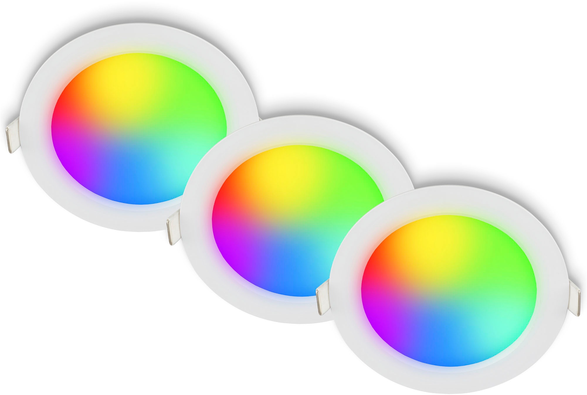 LED Einbauleuchte "FUNGO COLOR 3945036"weiß matt, BRILONER LEUCHTEN, Leuchten