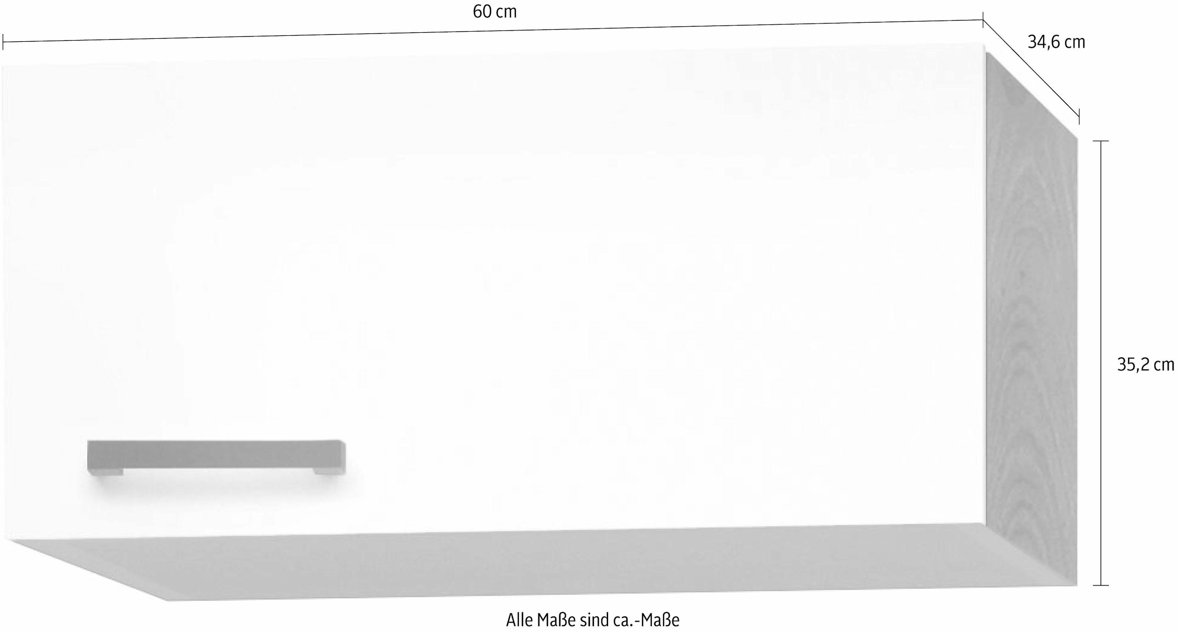 OPTIFIT Kurzhängeschrank »Odense«, 60 cm breit, 35 cm hoch, mit 1 Tür  bestellen | BAUR