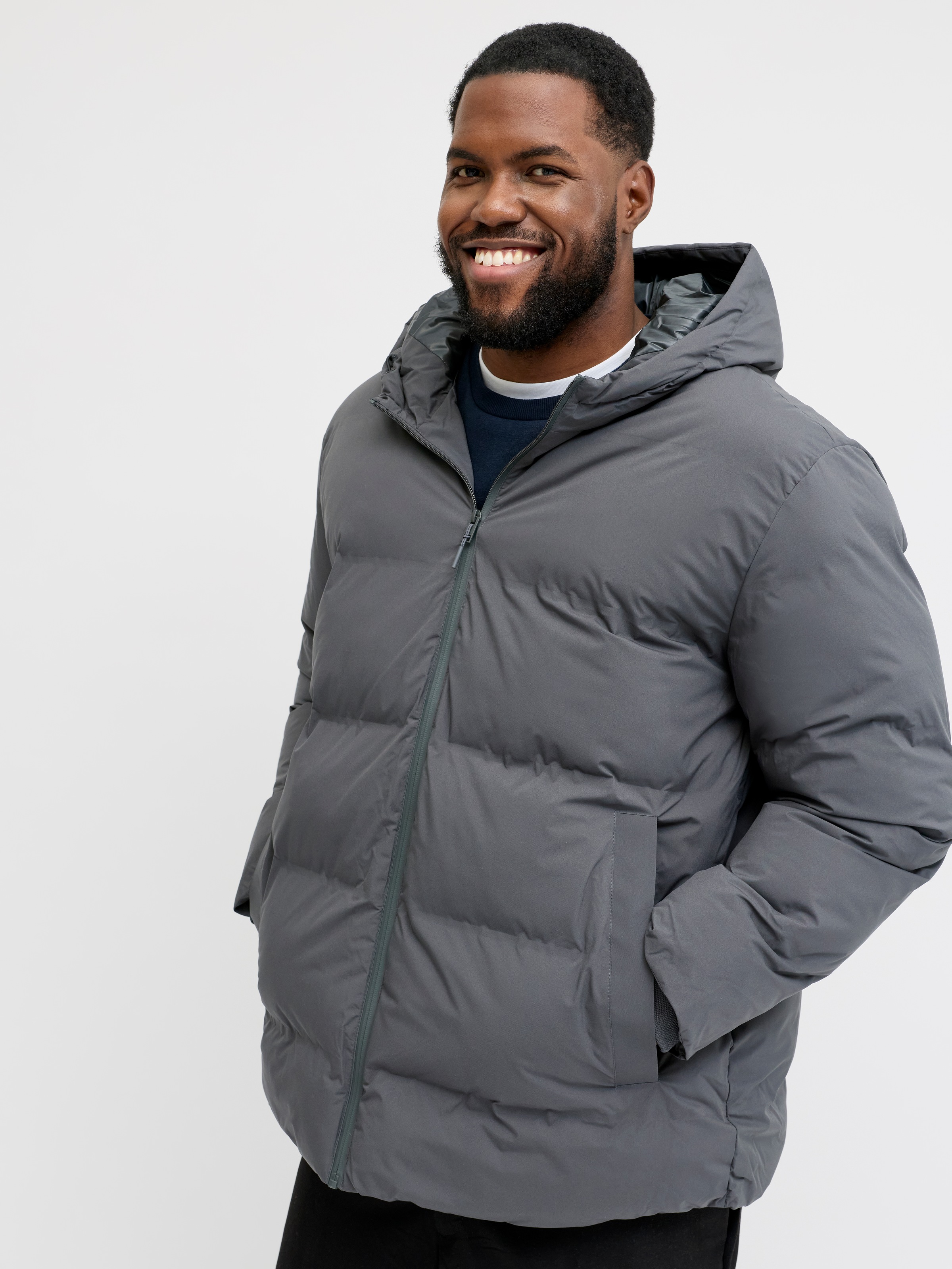 Jack & Jones PlusSize Steppjacke "JJKAITO PUFFER JACKET PLS" mit Kapuze günstig online kaufen