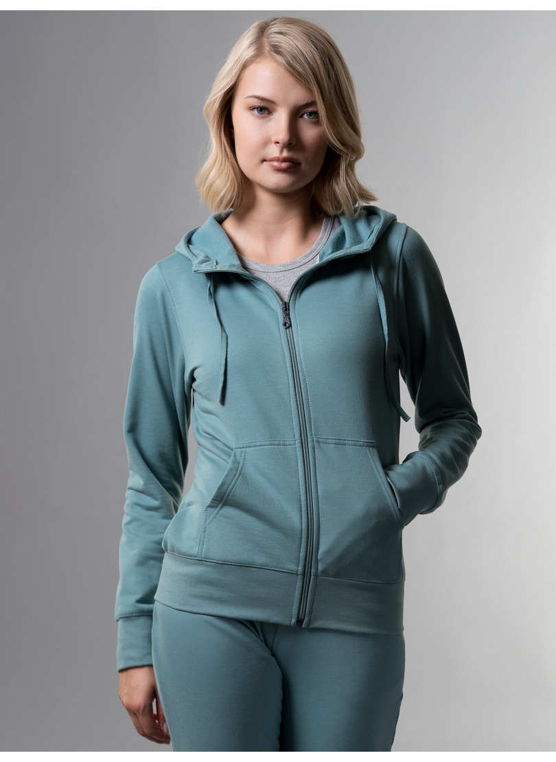 Trigema Sweatjacke "TRIGEMA Kapuzenjacke" 1 Stk. tlg. günstig online kaufen