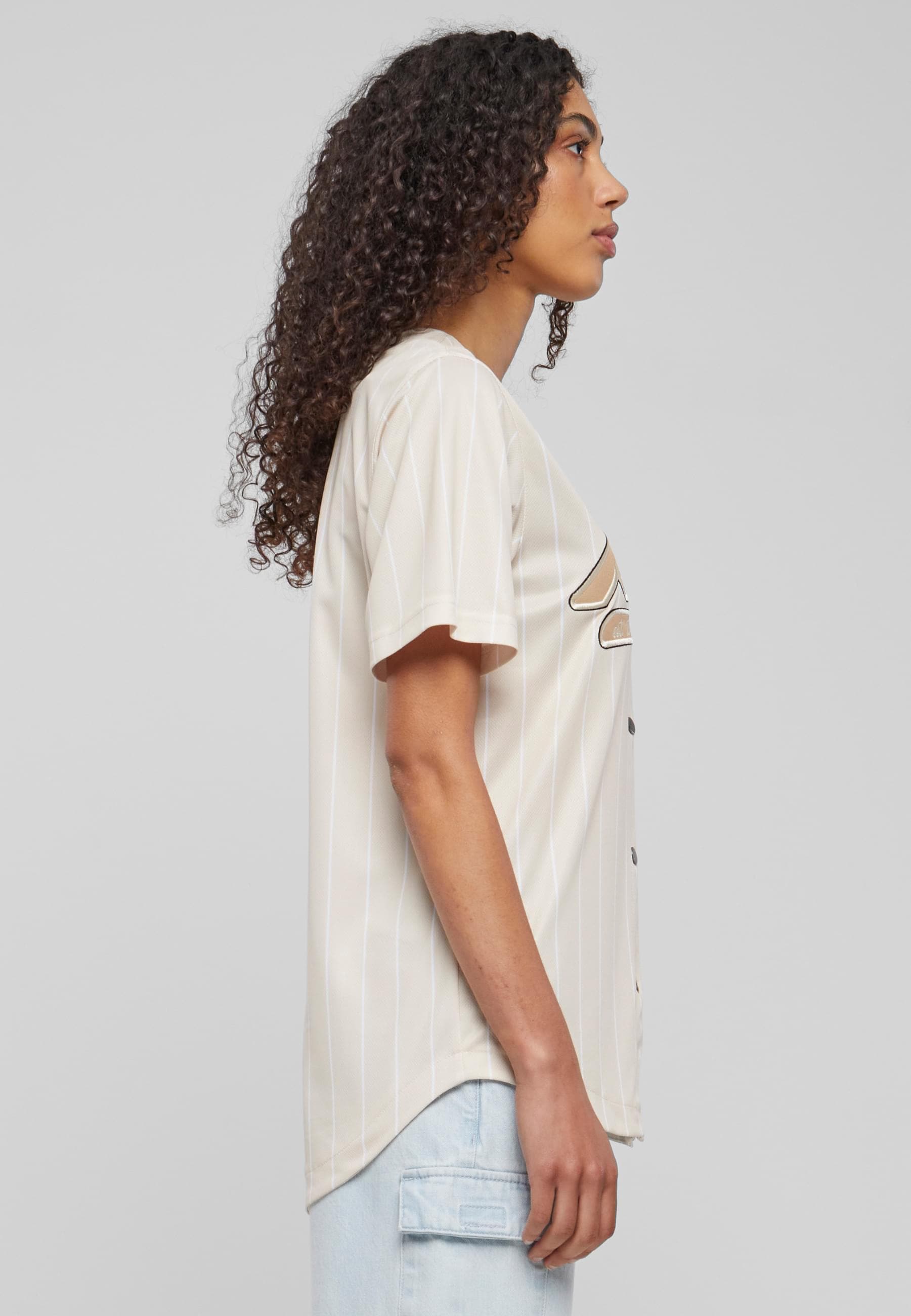 Karl Kani Langarmhemd »Karl Kani Damen KW233-035-1 KK Varsity Pinstripe Baseball Shirt«