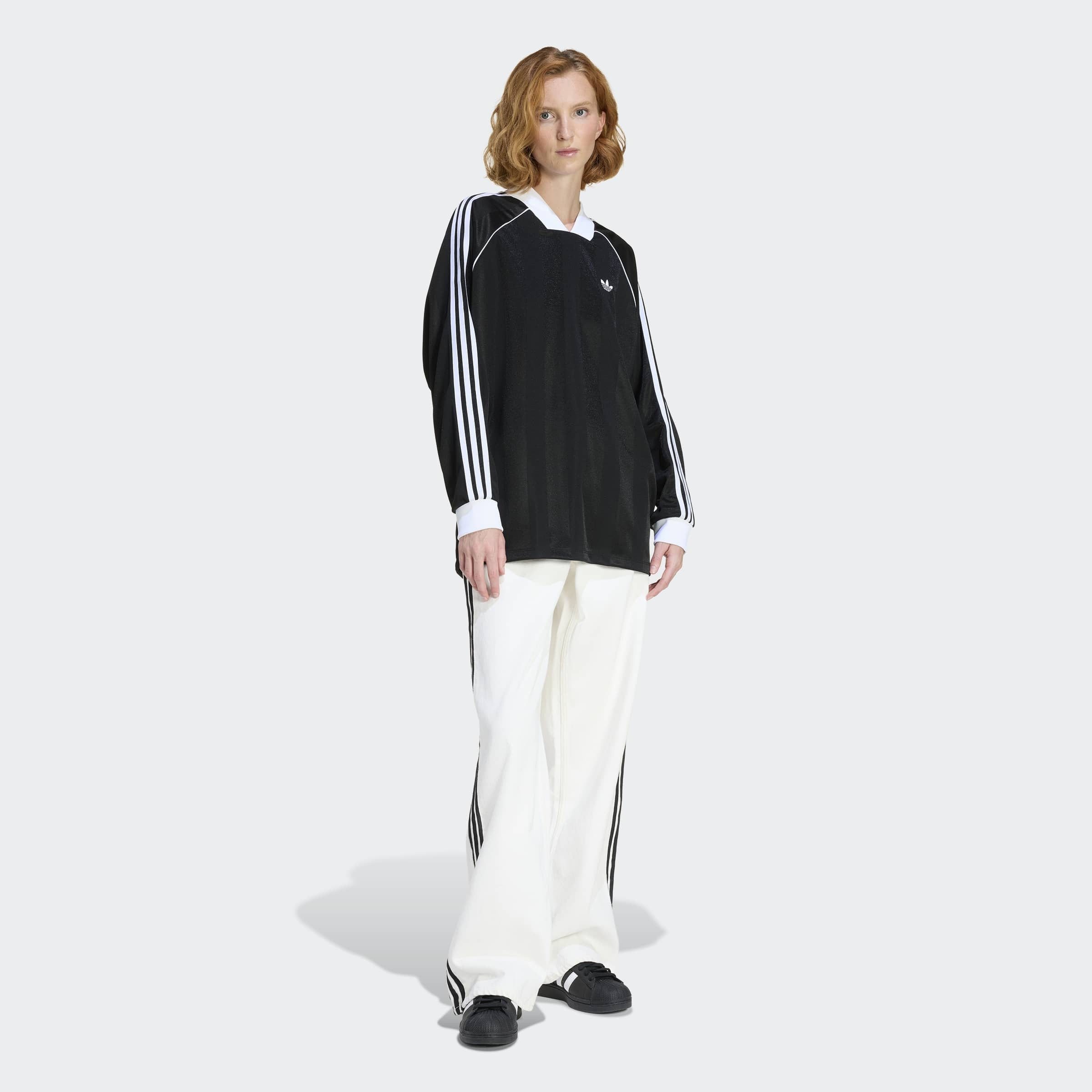 adidas Originals Langarmshirt »3-STREIFEN JACQUARD LONGSLEEVE«
