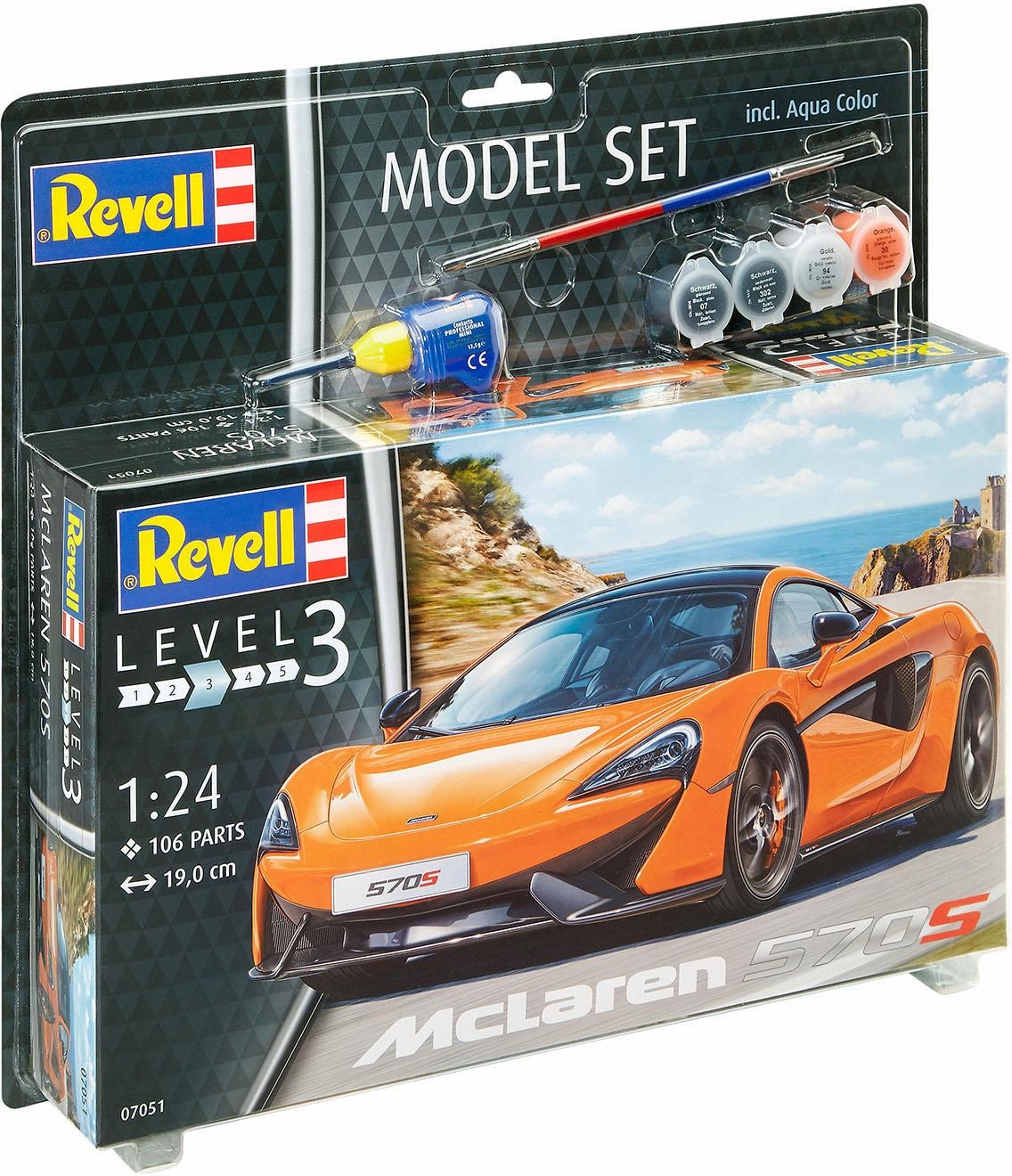 Revell® Modellbausatz »Model Set, McLaren 570S«, (Set), 1:24, Made in Europe