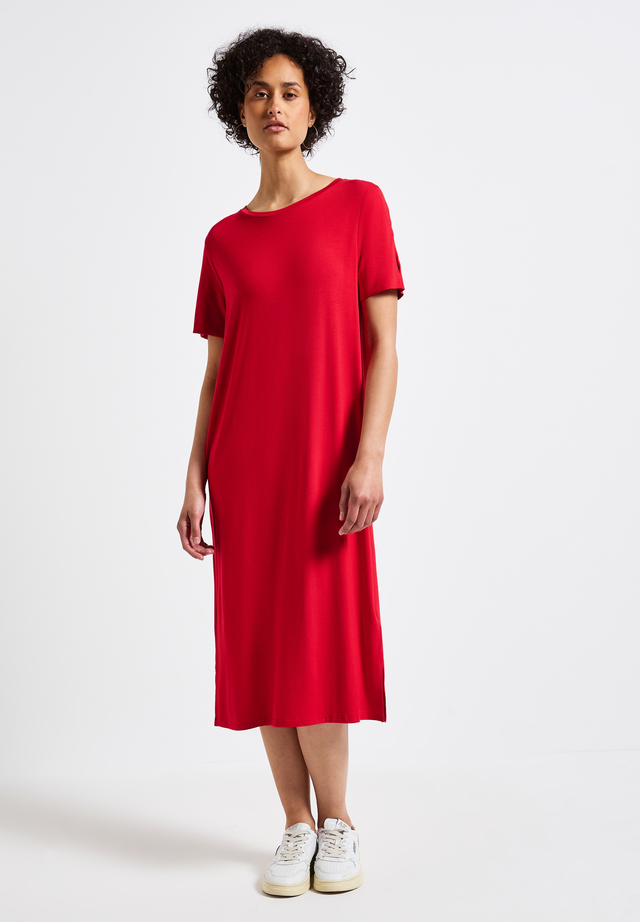 STREET ONE Midikleid, mit Rundhalsausschnitt günstig online kaufen