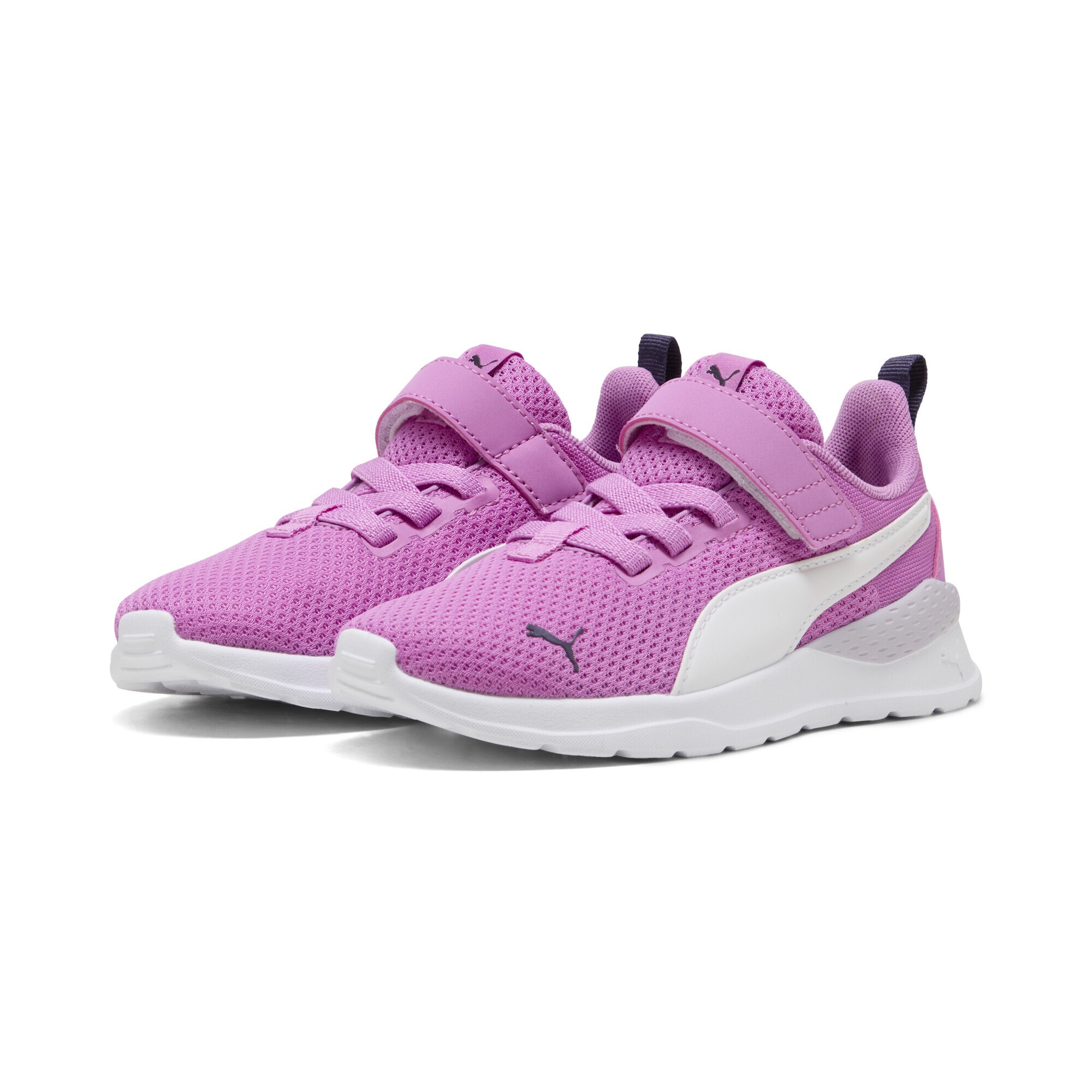 Sneaker PUMA "Anzarun Lite Kids Sneaker Kinder", Kinder, Gr. 29, mauve pop weiß deep plum pink lila, Obermaterial: Textil, Synthetik; Futter: Textil; Innensohle: Textil; Laufsohle: Synthetik, Gummi, Schuhe Sneaker
