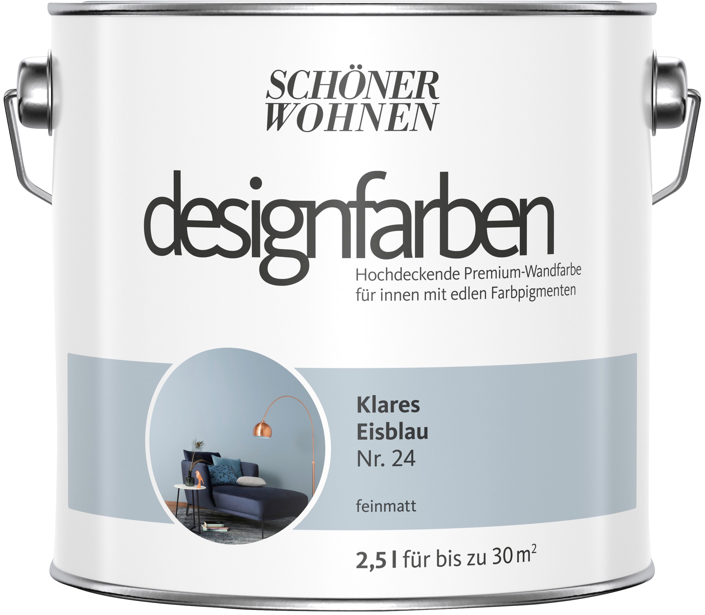 SCHÖNER WOHNEN Blau BAUR hochdeckende »designfarben«, Wandfarbe Premium- Wandfarbe, Farbwelt | FARBE günstig