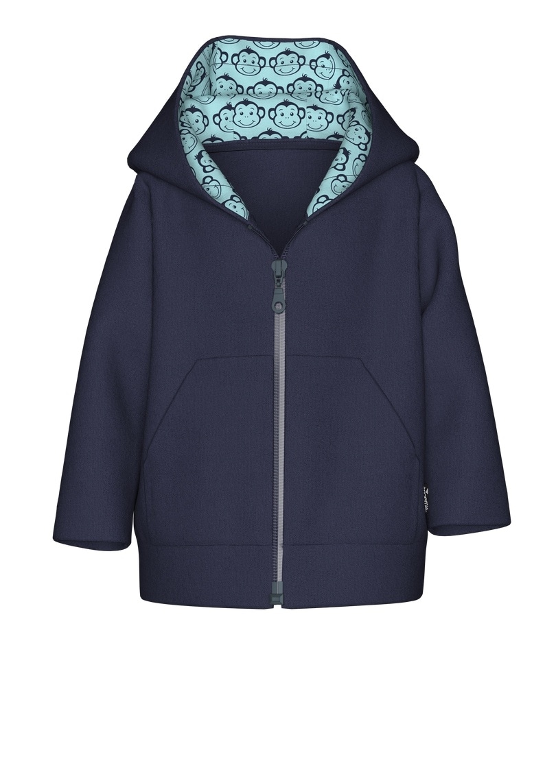 Trigema "TRIGEMA Fleecejacke mit Kapuze" 1 Stk. tlg.