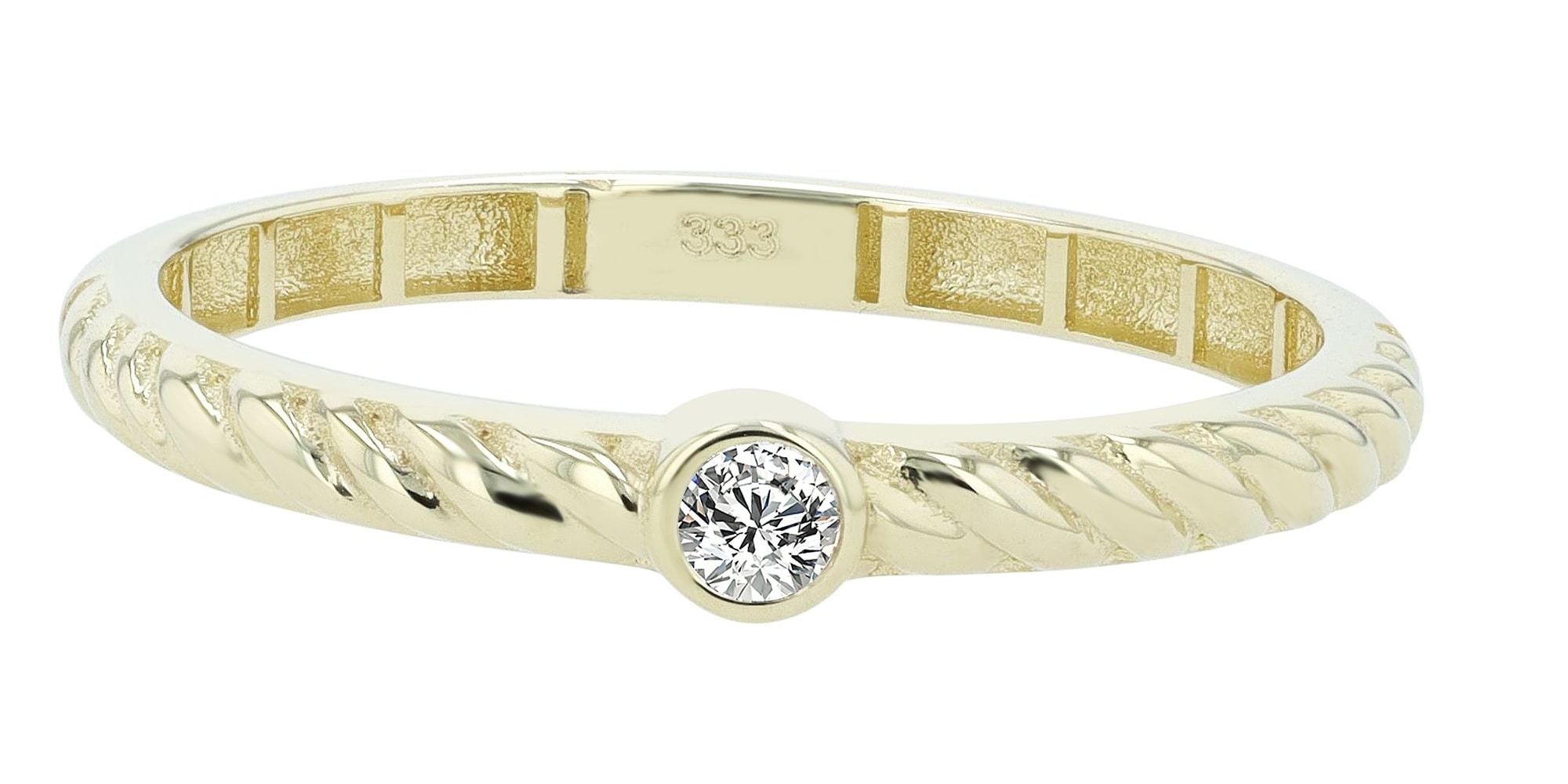 Adelia´s Fingerring »Damen Ring aus 333 Gold mit Zirkonia«