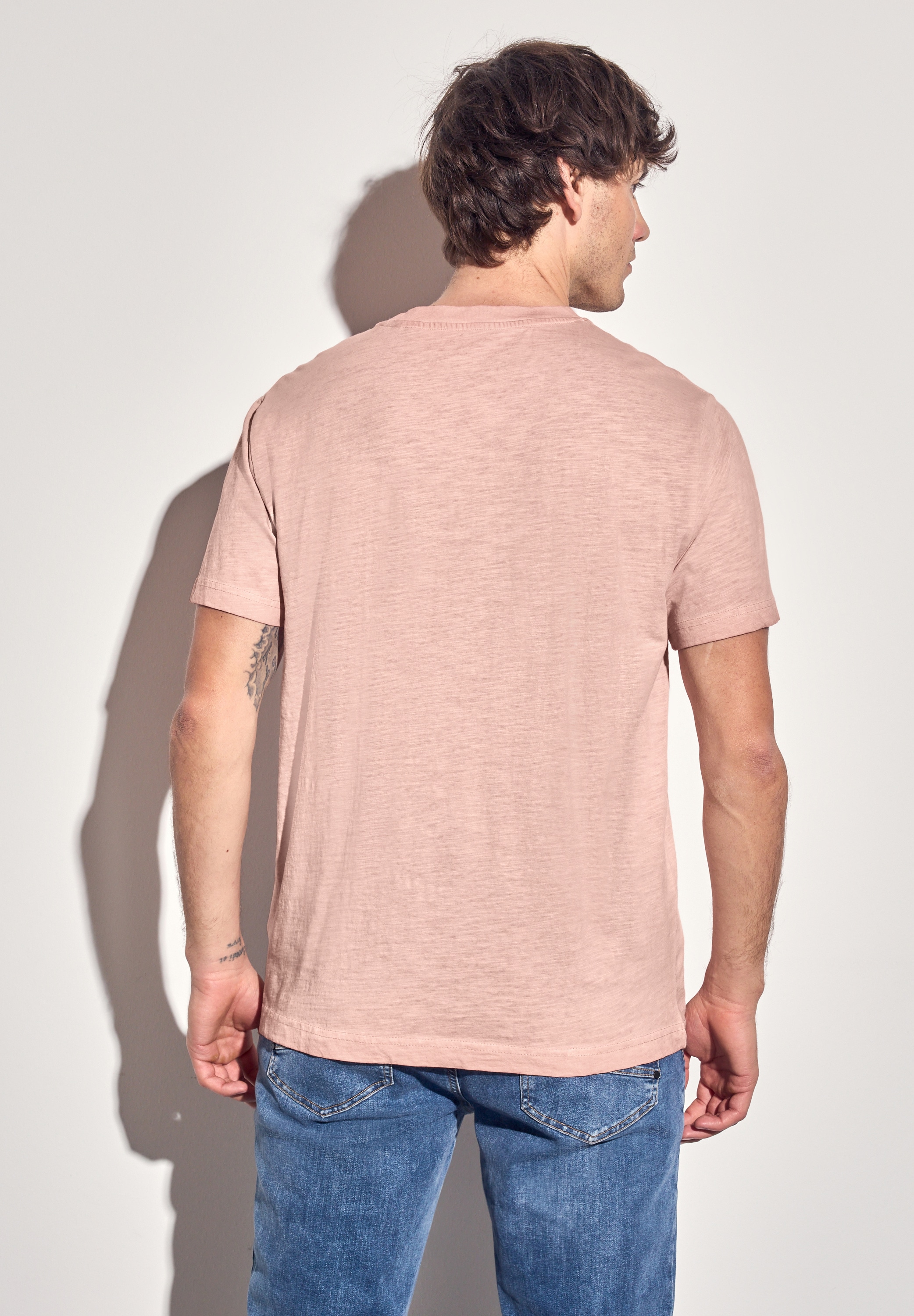 STREET ONE MEN T-Shirt, aus reiner Baumwolle