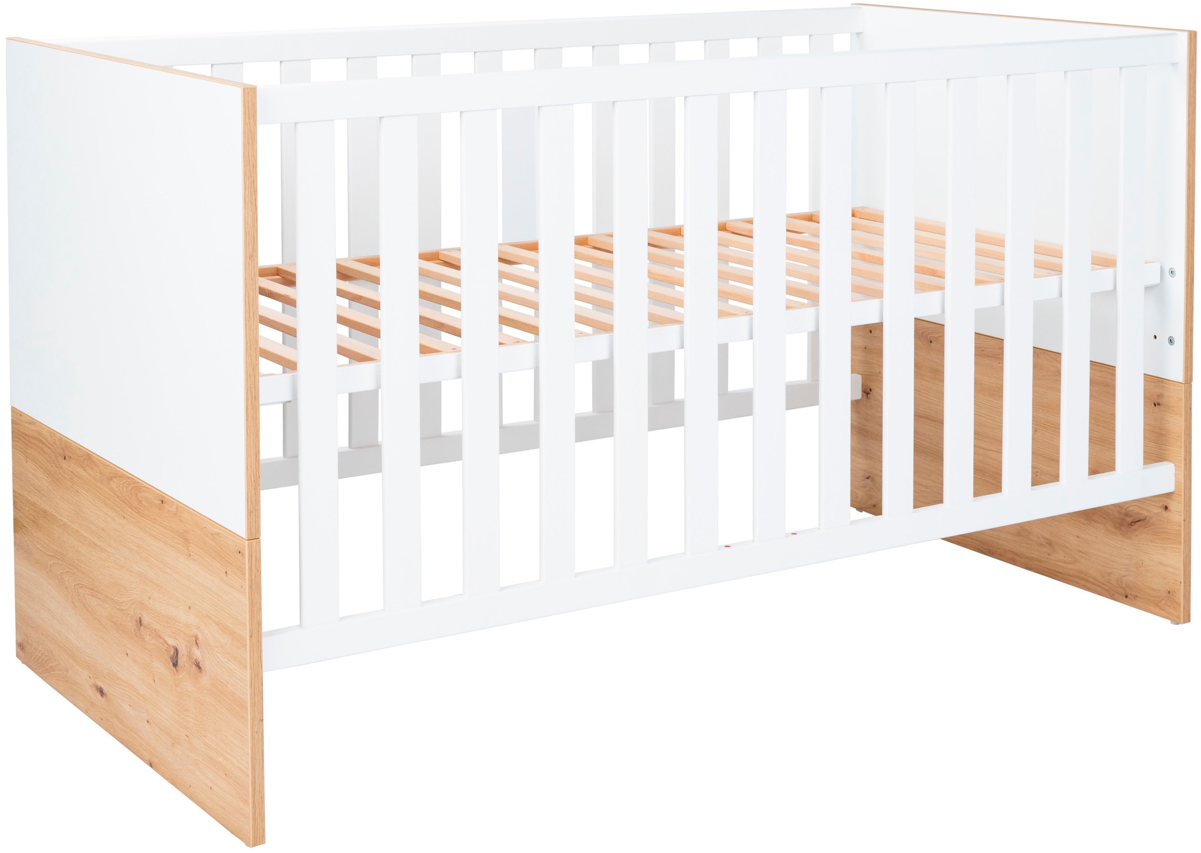 arthur berndt Babymöbel-Set »Babyzimmer Set »Maxim« 2-teilig«, (Spar-Set, 2 tlg., Babymöbel-Set »Maxim« bestehend aus Kinderbett und Wickelkommode), Gedämpfte Türen und Schubkästen