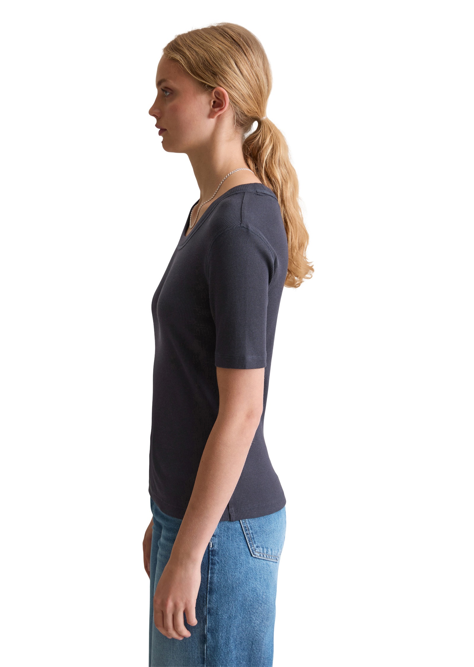Marc OPolo DENIM T-Shirt "aus softem Bio-Baumwolle-Modal-Stretch-Jersey" günstig online kaufen