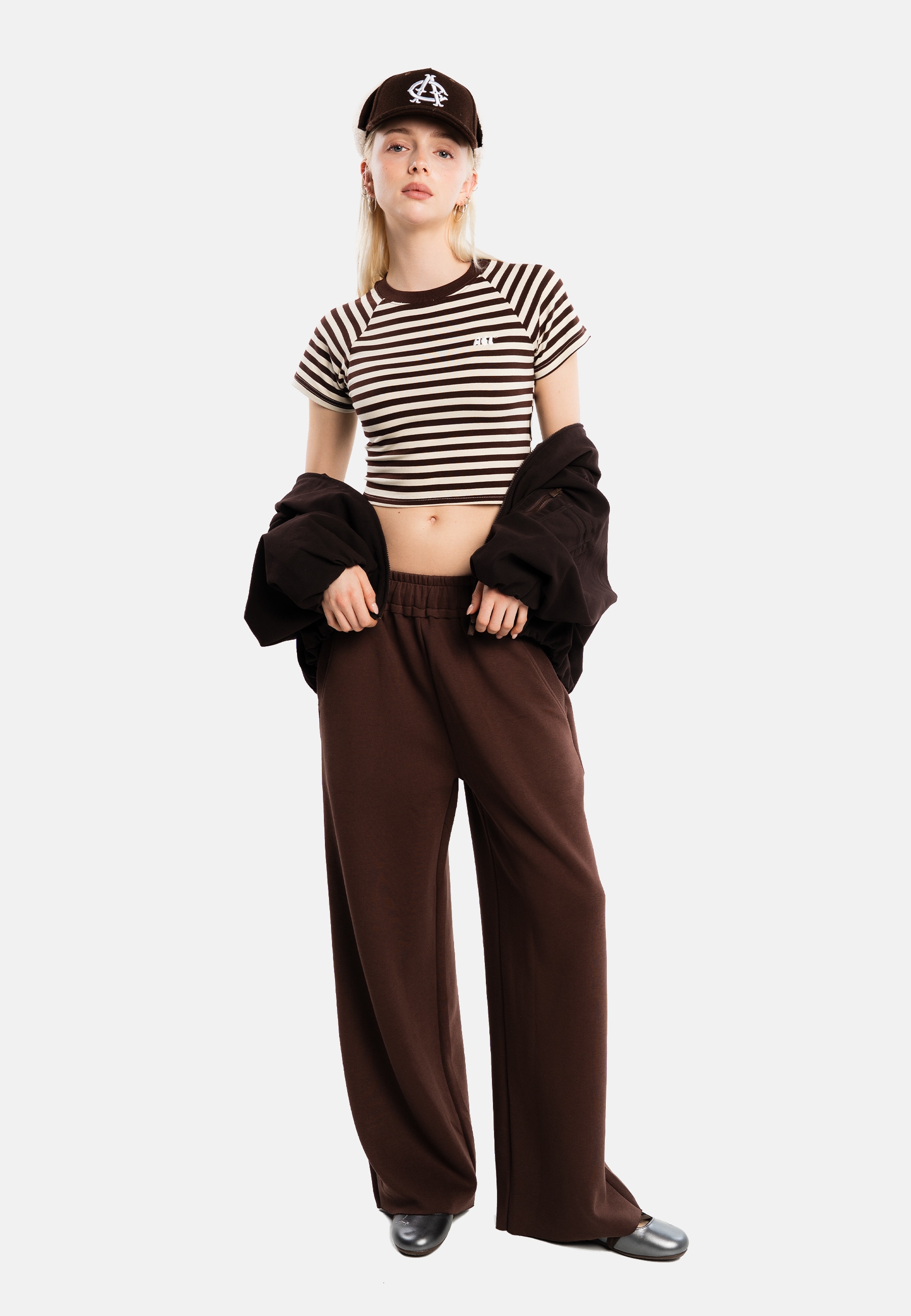 Another Cotton Lab T-Shirt »Another Cotton Lab Another Stripe Crop Top« 1