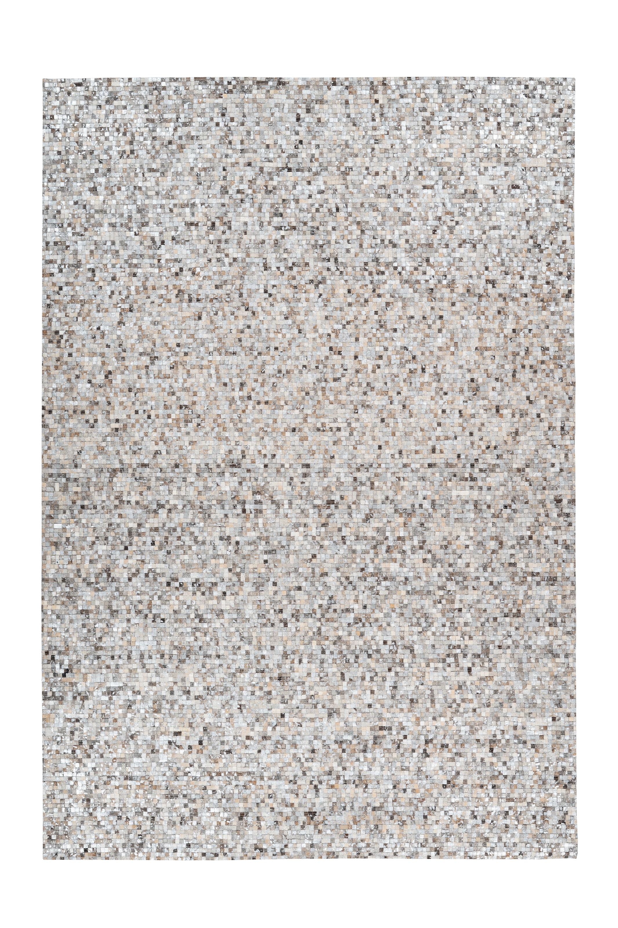 Arte Espina Teppich »Finish 100«, rechteckig, natürlicher Lederteppich,mit glänzender Metallic-Farbe,Rücken aus Filz