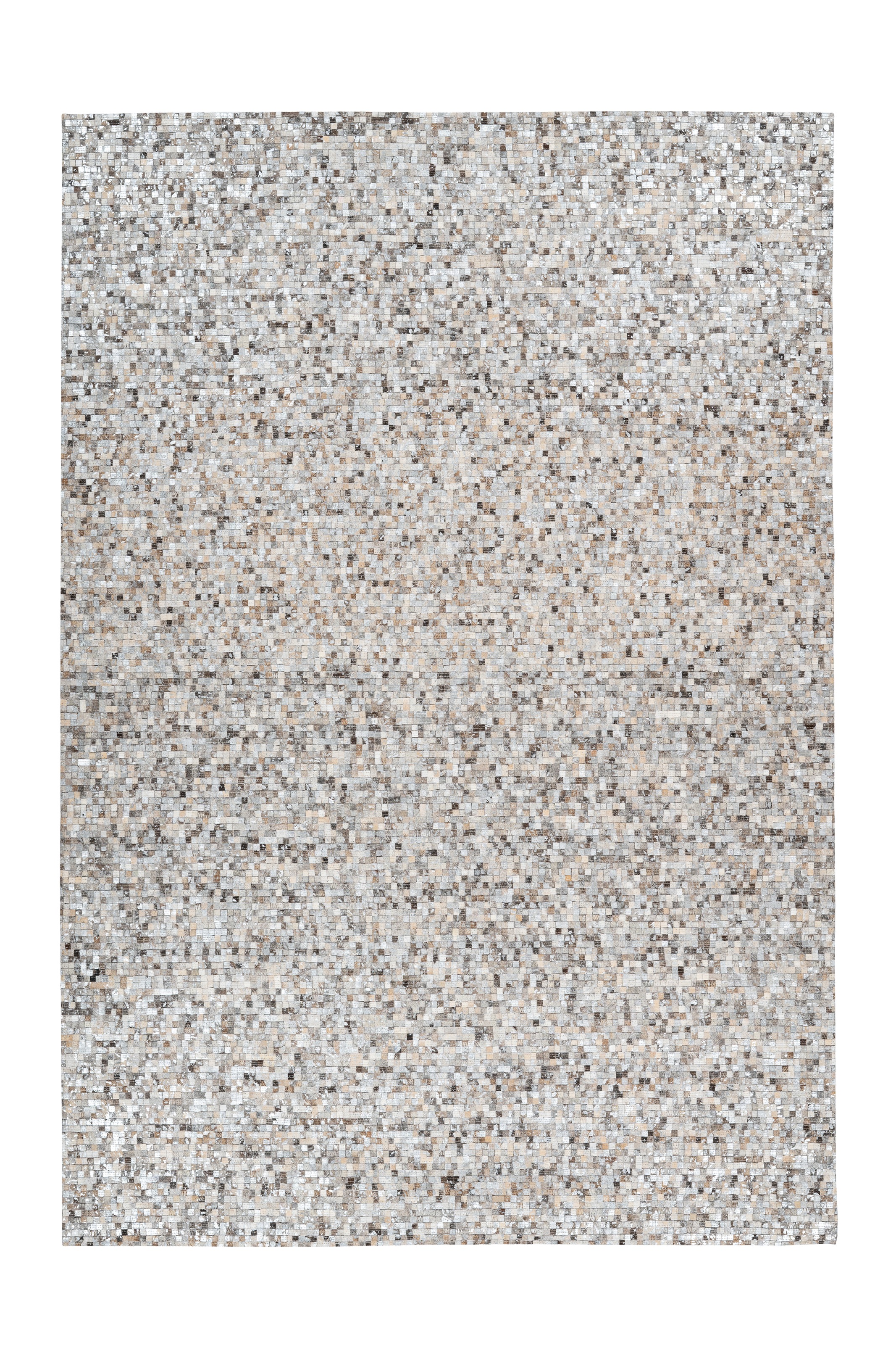 Arte Espina Teppich »Finish 100«, natürlicher Lederteppich,mit glänzender Metallic-Farbe,Rücken aus Filz