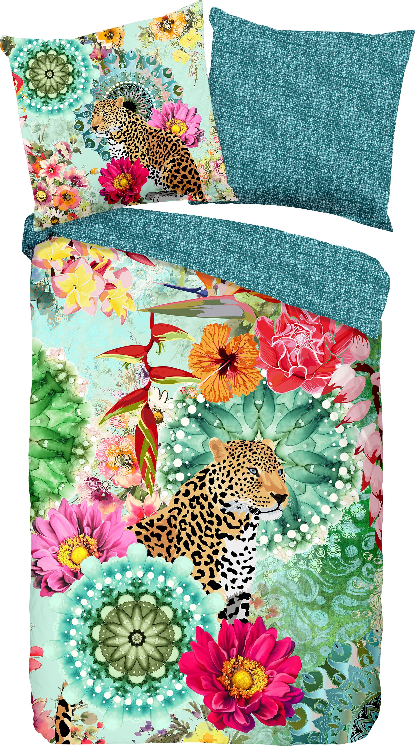 hip Wendebettwäsche "Ximena" 2 Stk. tlg. Mako-Satin, 135x200, Reißverschlus günstig online kaufen