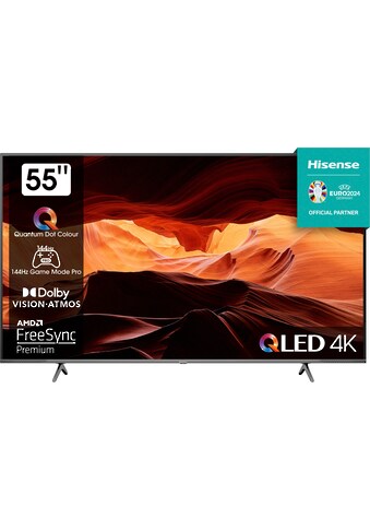 QLED-Fernseher »55E7KQ PRO«, 139 cm/55 Zoll, 4K Ultra HD, Smart-TV