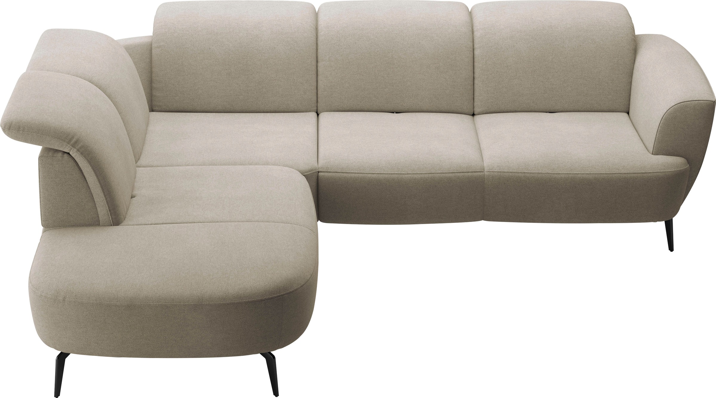 sit&more Ecksofa »Zoe«, ink.Sitztiefenverstellung, wahlweise mit Kopfteilverstellung