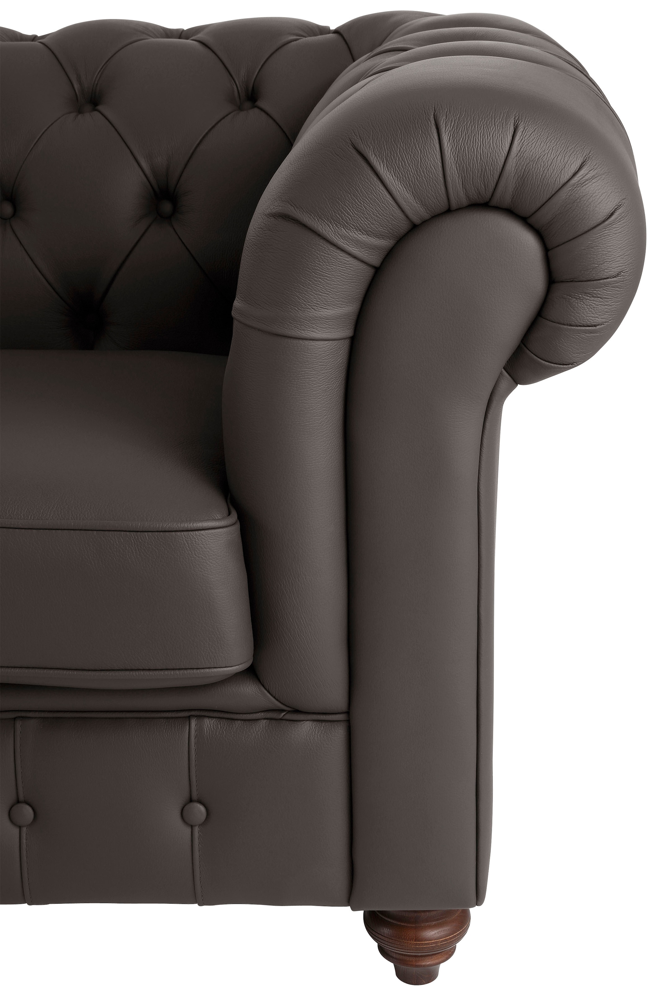 Home affaire Chesterfield-Sofa »Chesterfield Ecksofa, auch in Leder L-Form«, hochwertige Knopfheftung, langer Schenkel links oder rechts wählbar