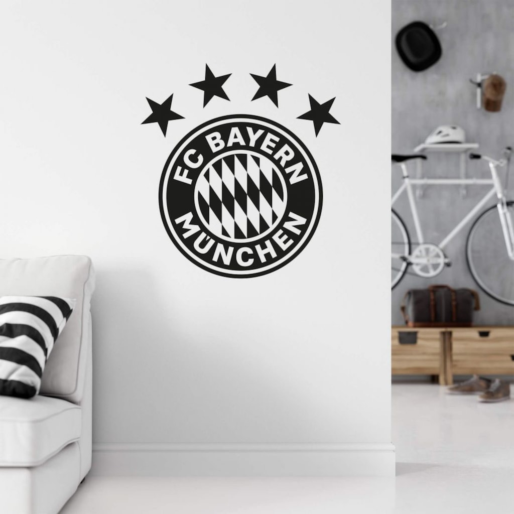 Wall-Art Wandtattoo »Fußball FC Bayern München Logo«, (1 St.)