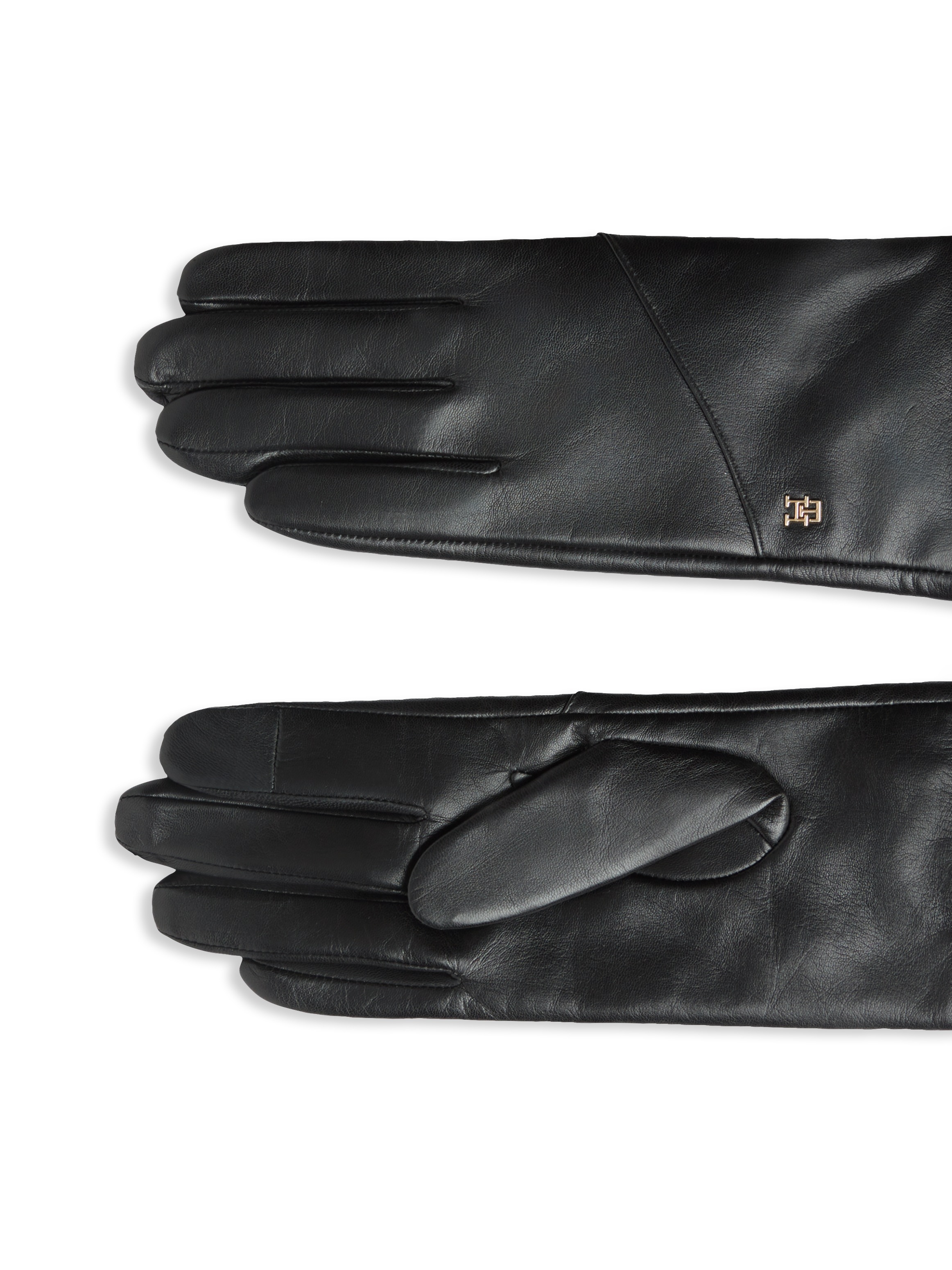 TOMMY HILFIGER Gants en cuir noir | S/M