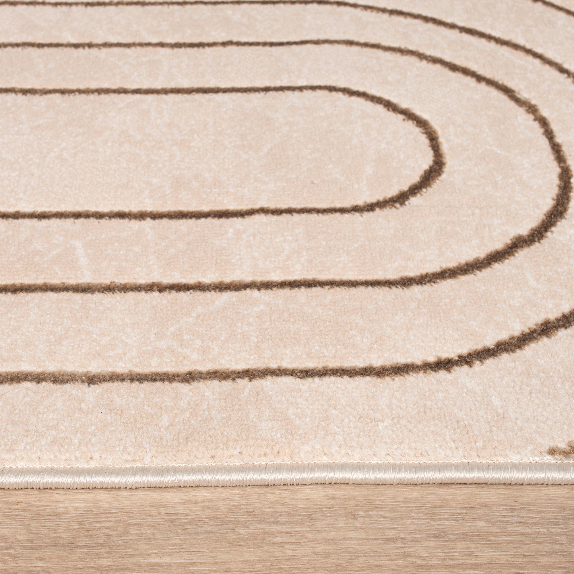 Teppich PACO HOME "Tuana 215", beige (creme), B:160cm H:15mm L:230cm, Polypropylen (PP), Teppiche, Teppich, Kurzflor, Regenbogen, Hoch-Tief Struktur, Scandi-Look 3