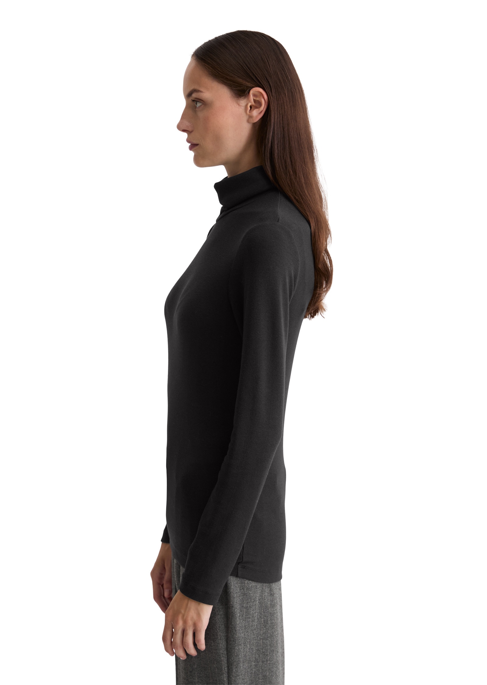 Marc O'Polo Langarmshirt »aus soft geripptem Jersey«