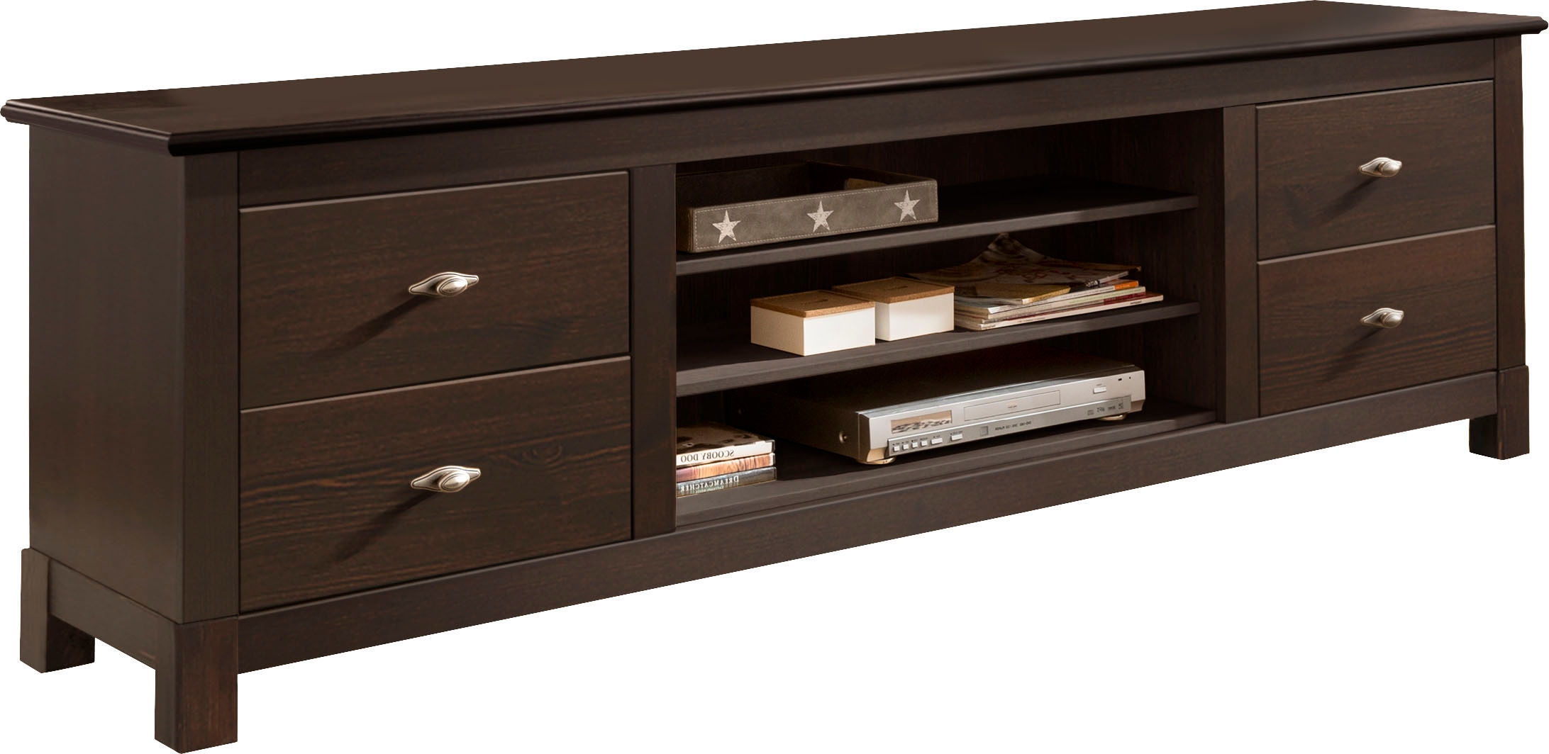 OTTO home Lowboard "Rauna" Kommode, Breite 200 cm, FSC-zertifiziertes Massi günstig online kaufen