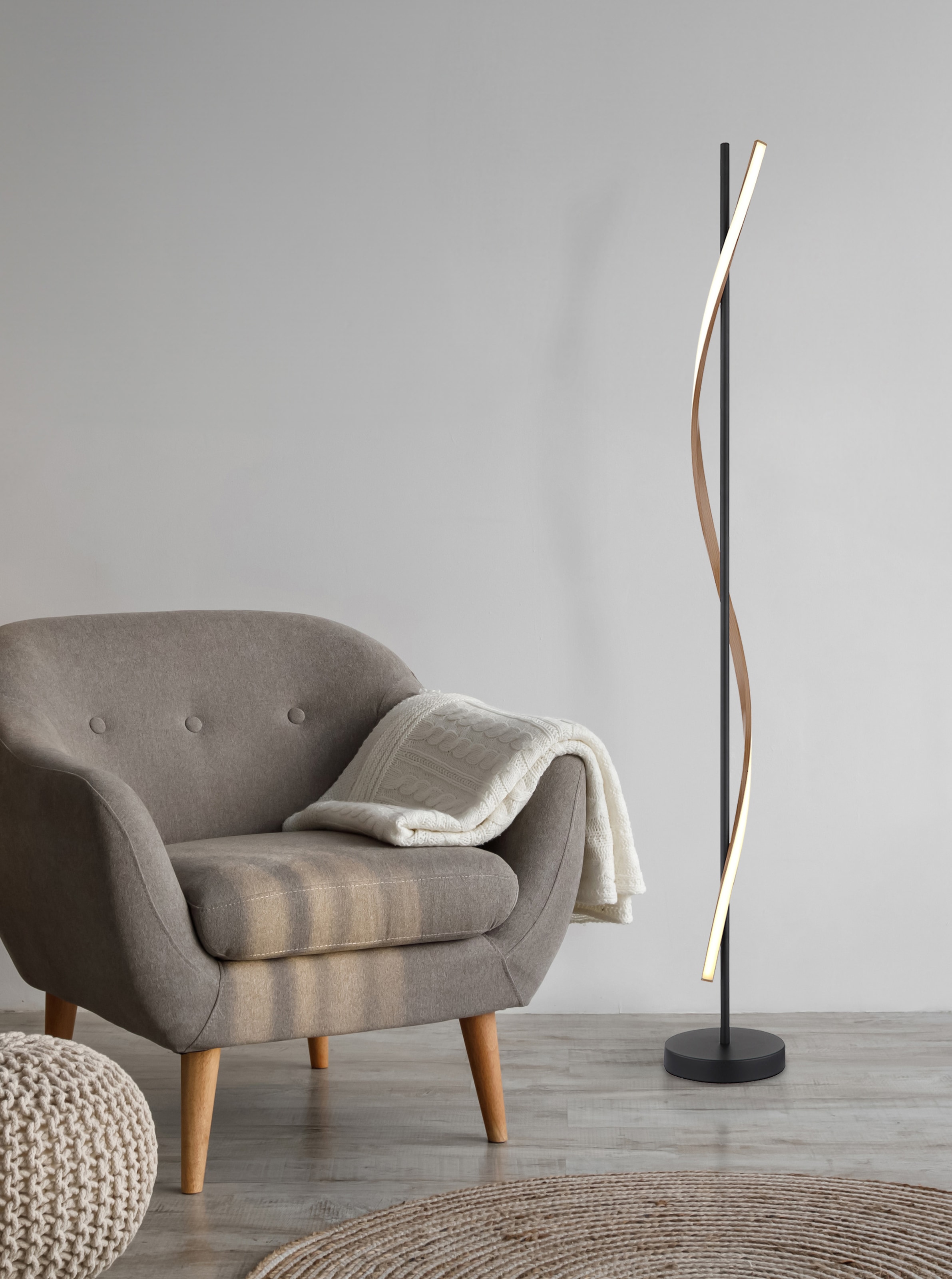 GLOBO LIGHTING Stehlampe »WATKINS« LED-Modul 1 Stk. Warmweiß