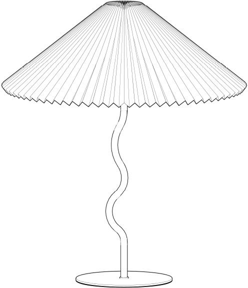 Stoffschirm Papierlampe Home | Plisseeoptik by Tischleuchte im BAUR in LeGer 1 »Letty«, flammig-flammig, Sale Tischlampe, Gercke Sonnenschirm Lena Optik