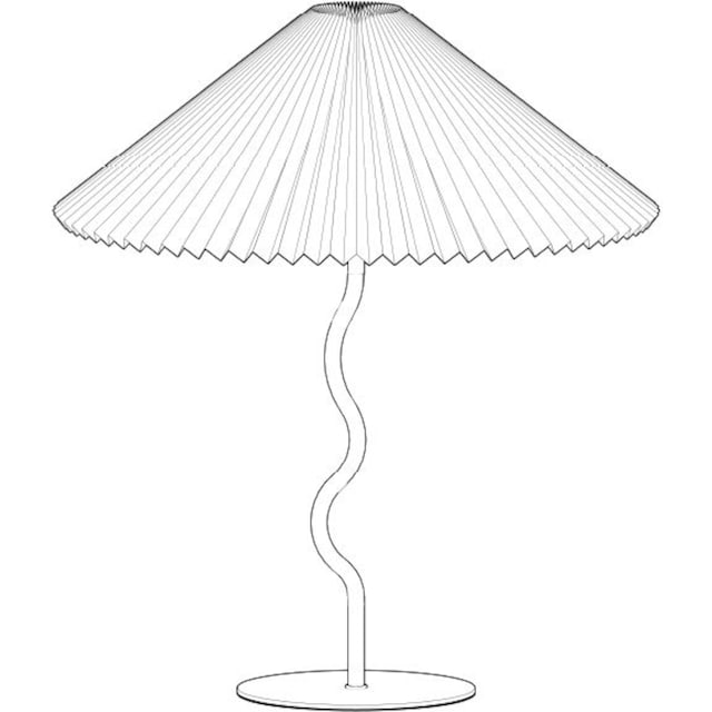 LeGer Home by Lena Gercke Tischleuchte »Letty«, 1 flammig-flammig,  Stoffschirm in Plisseeoptik Tischlampe, Sonnenschirm Optik Papierlampe im  Sale | BAUR