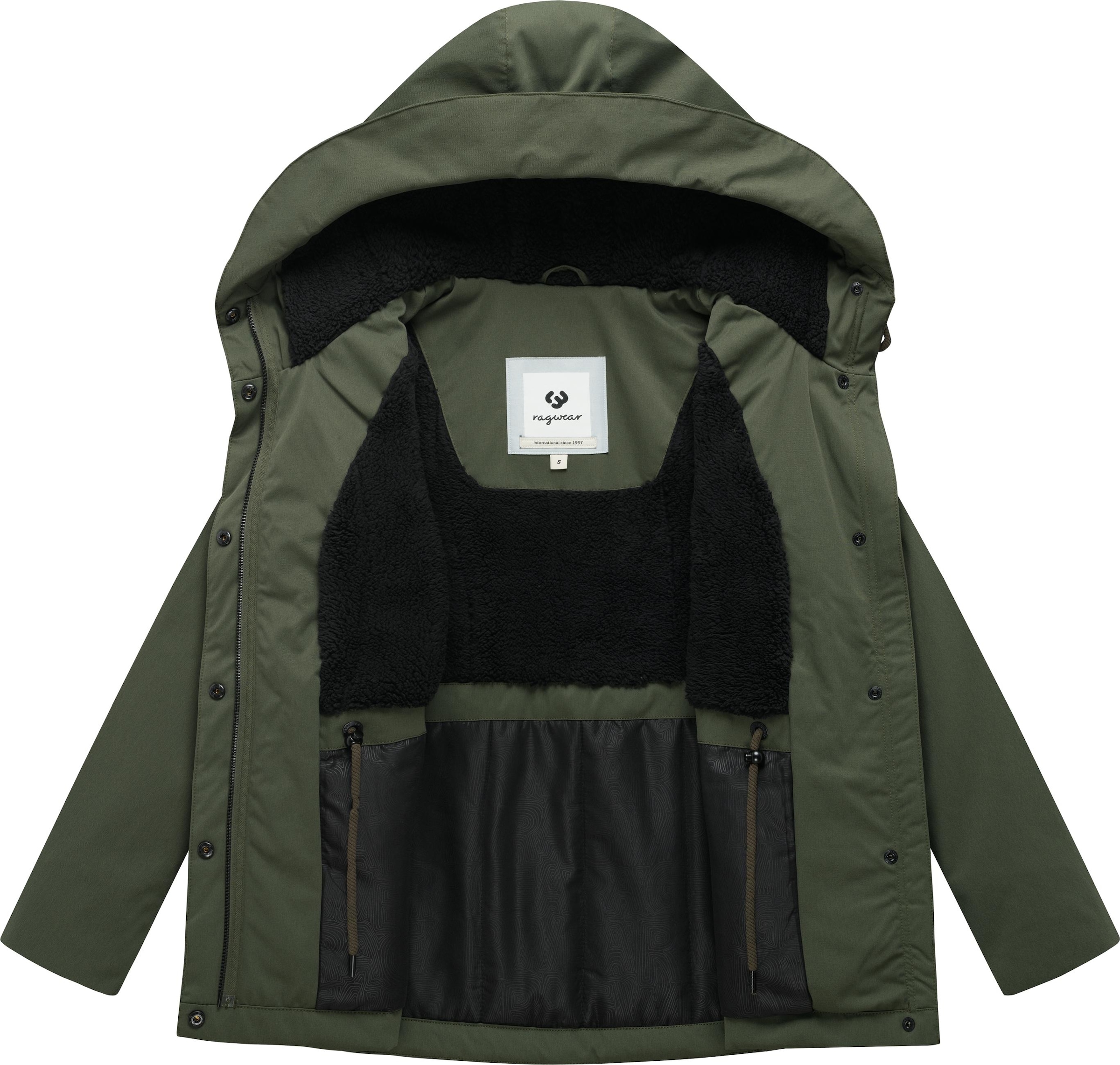 Ragwear Outdoorjacke »Padmini B Y« mit Kapuze Wasserdichte Übergangsjacke mit Taillenzugkordel